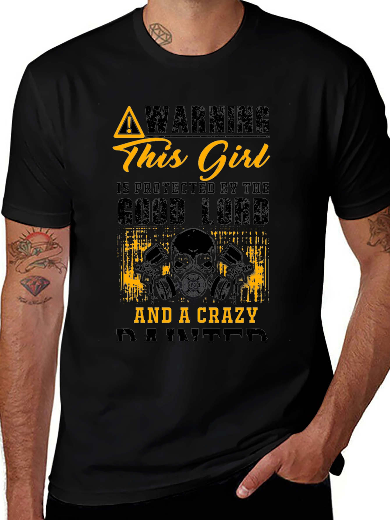 Crazy Painter Protected Graphic T-Shirt