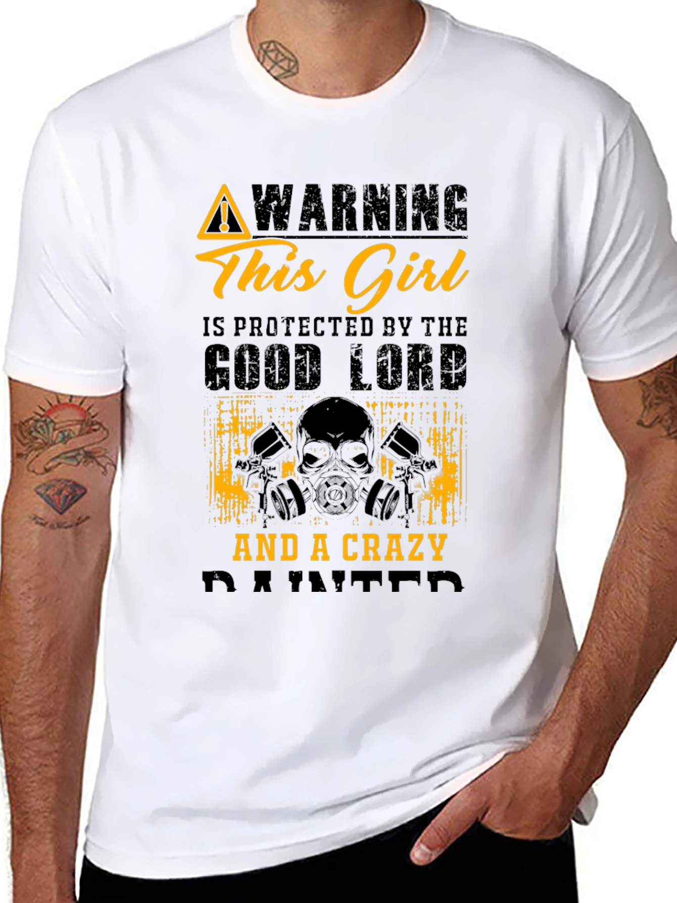 Crazy Painter Protected Graphic T-Shirt