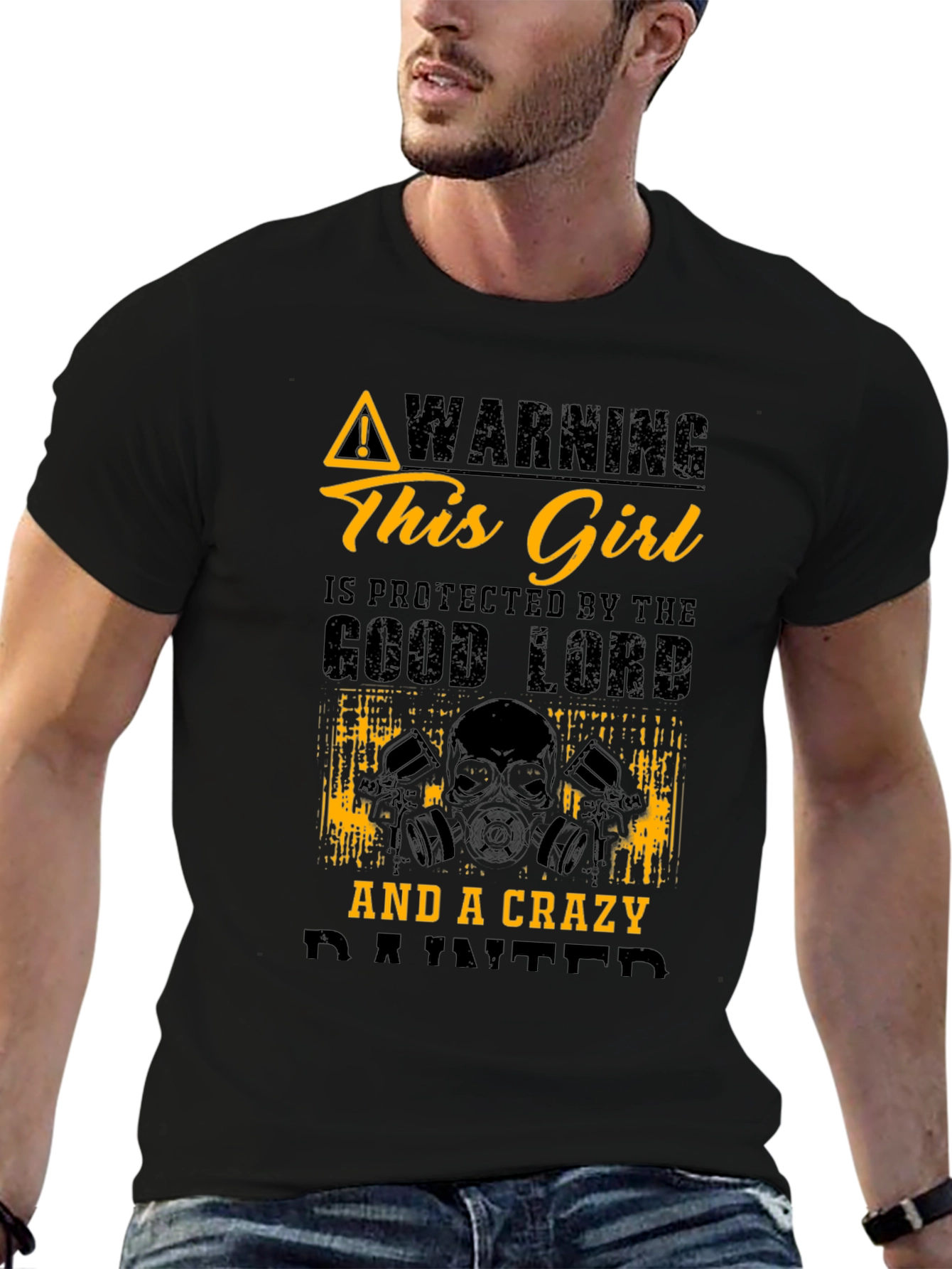 Crazy Painter Protected Graphic T-Shirt