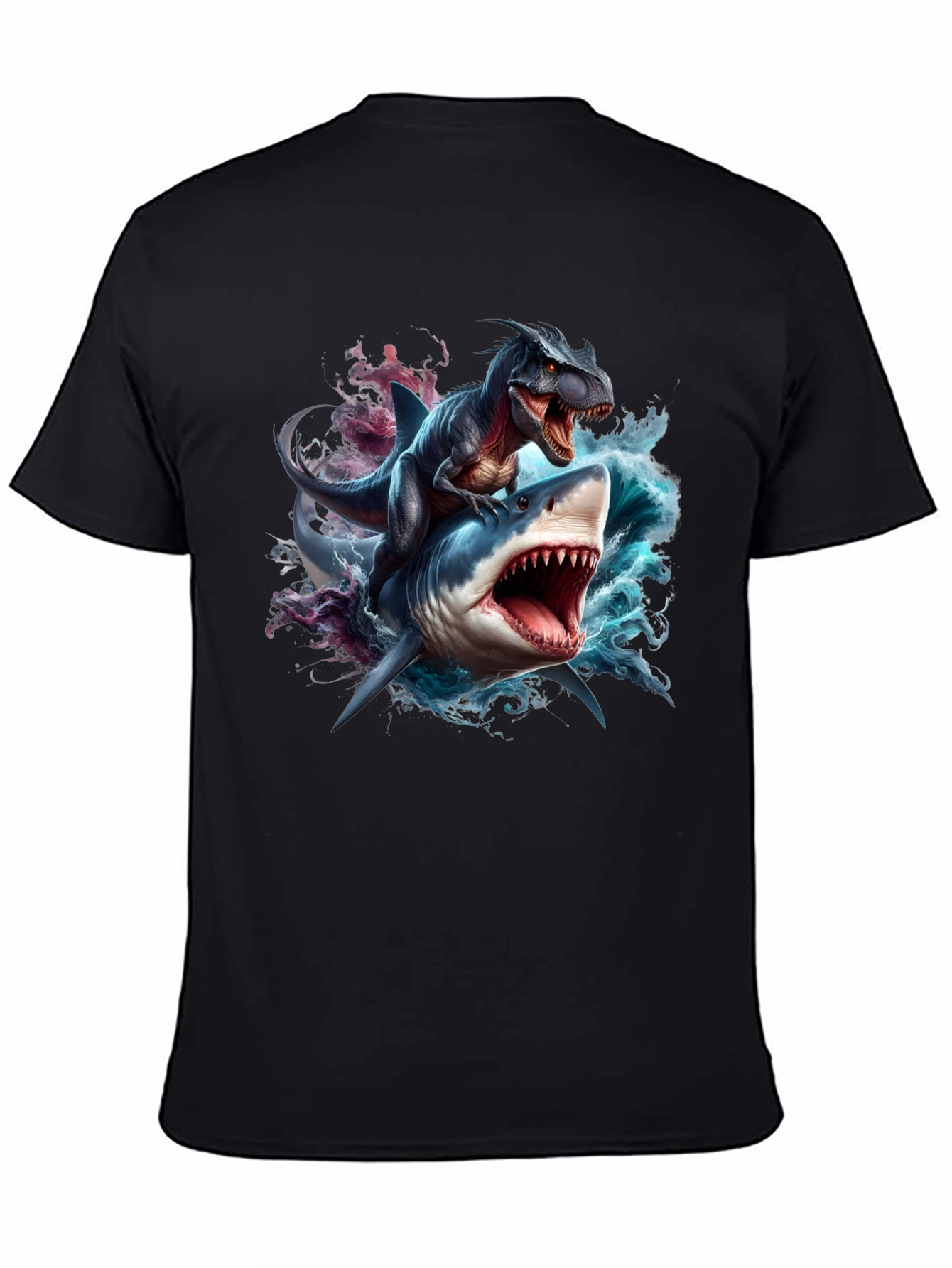 Dino Shark Rider Graphic Tee