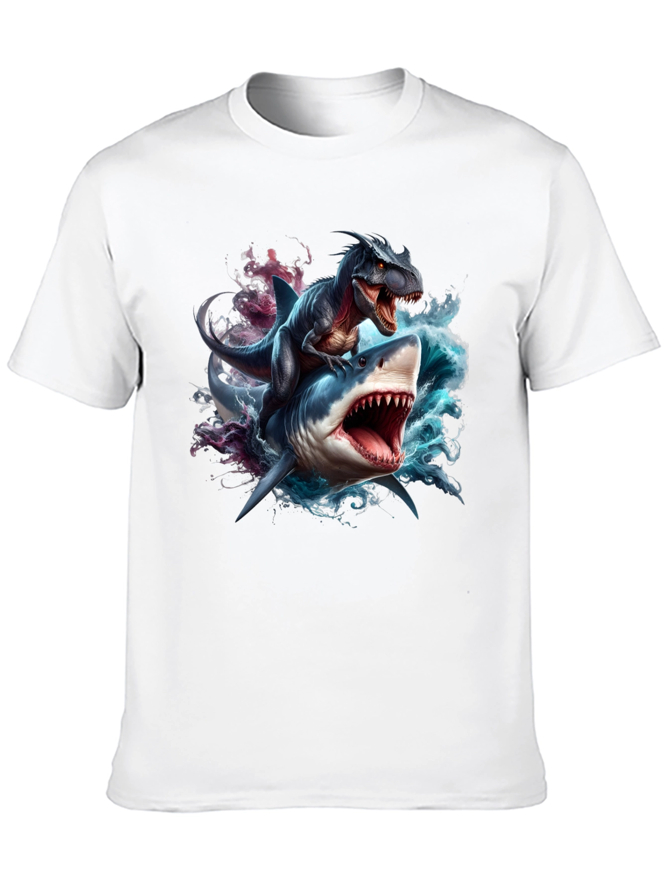 Dino Shark Rider Graphic Tee