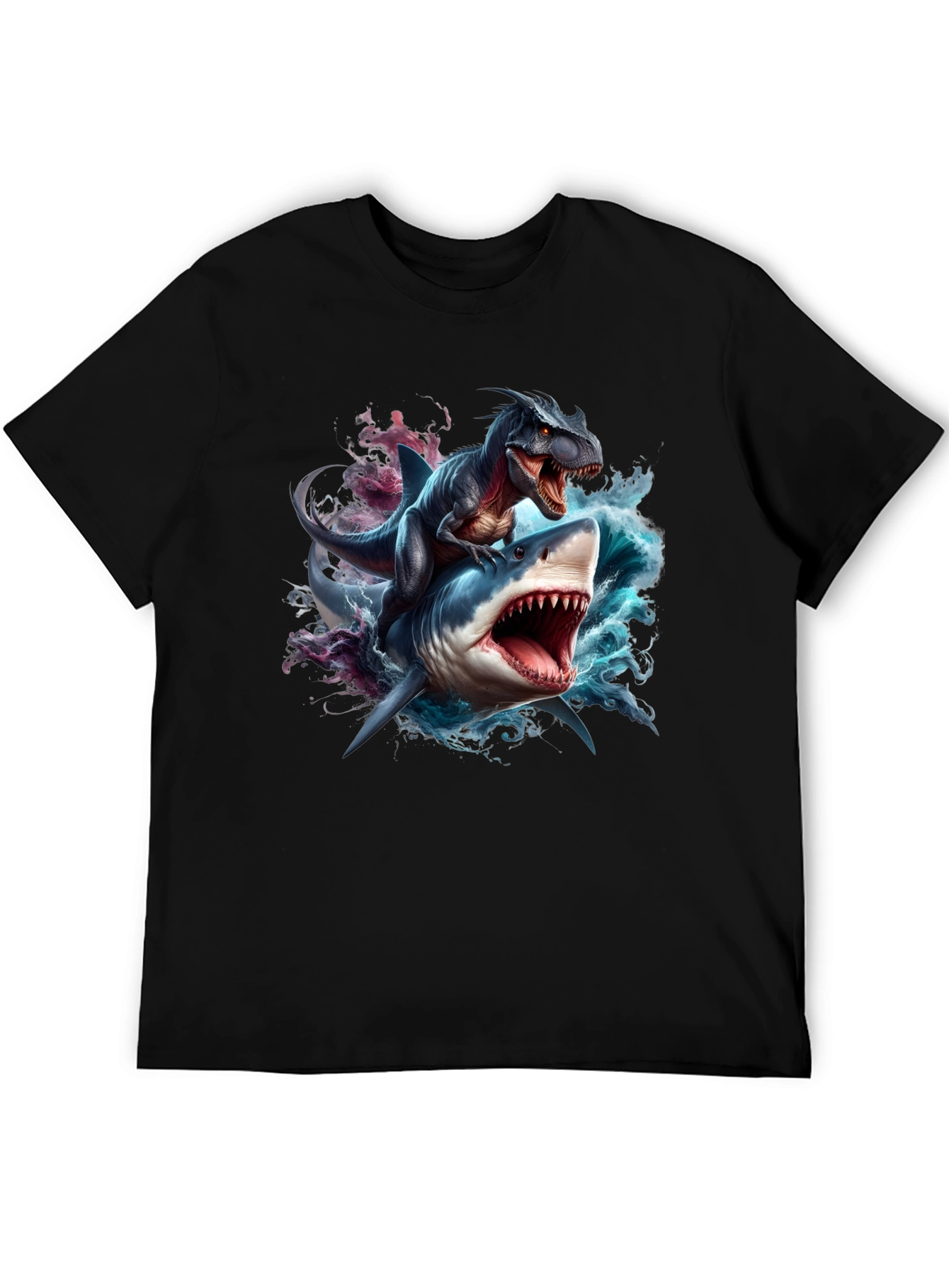 Dino Shark Rider Graphic Tee