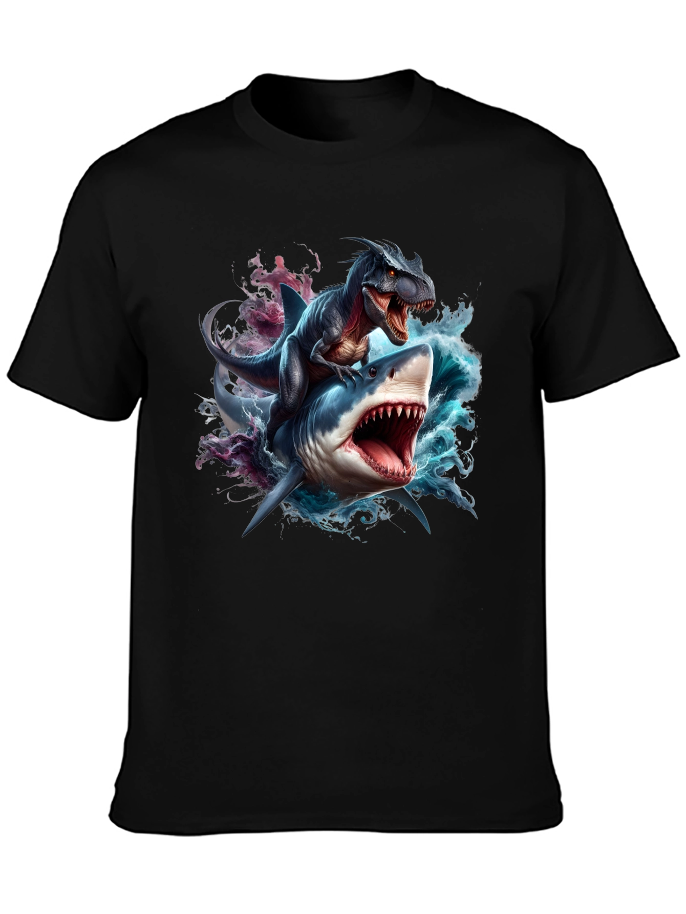 Dino Shark Rider Graphic Tee