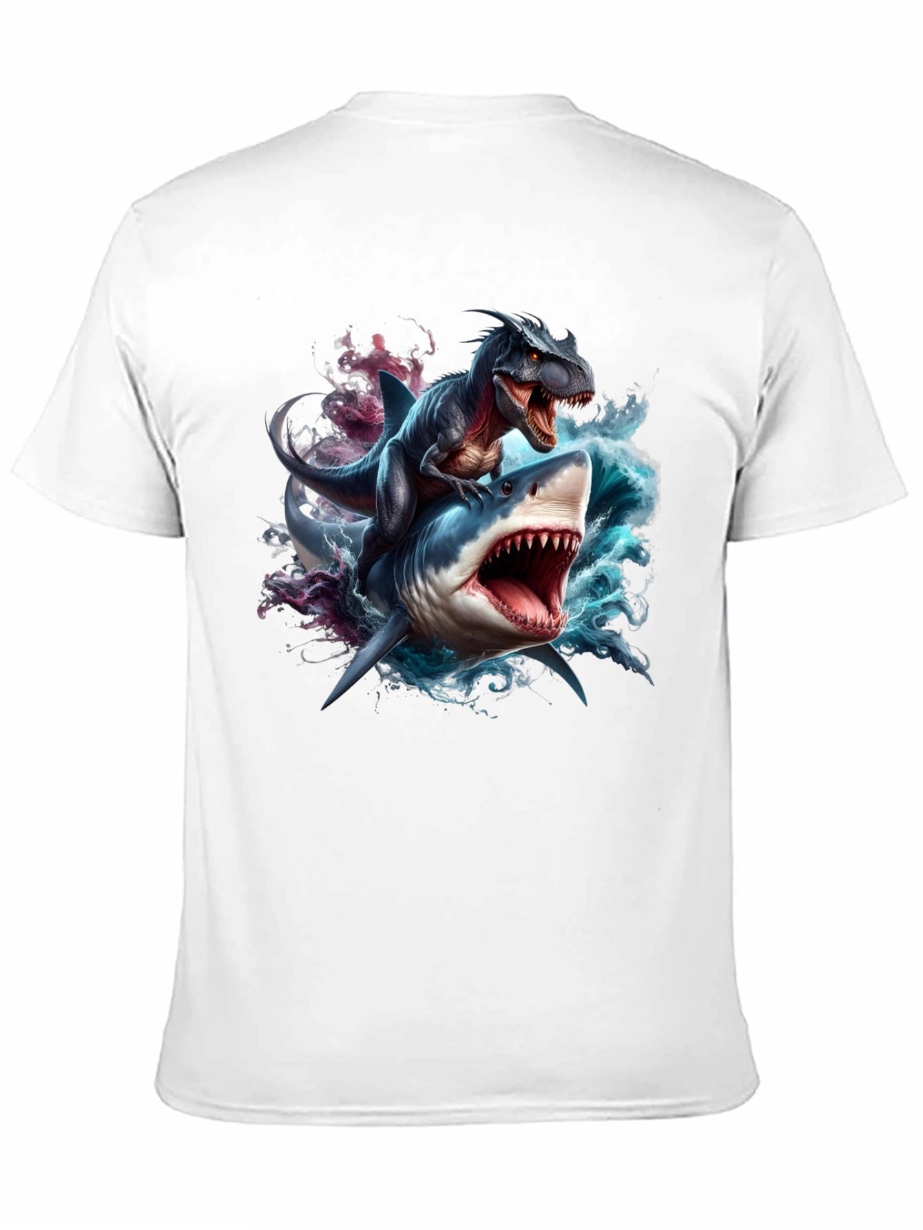 Dino Shark Rider Graphic Tee