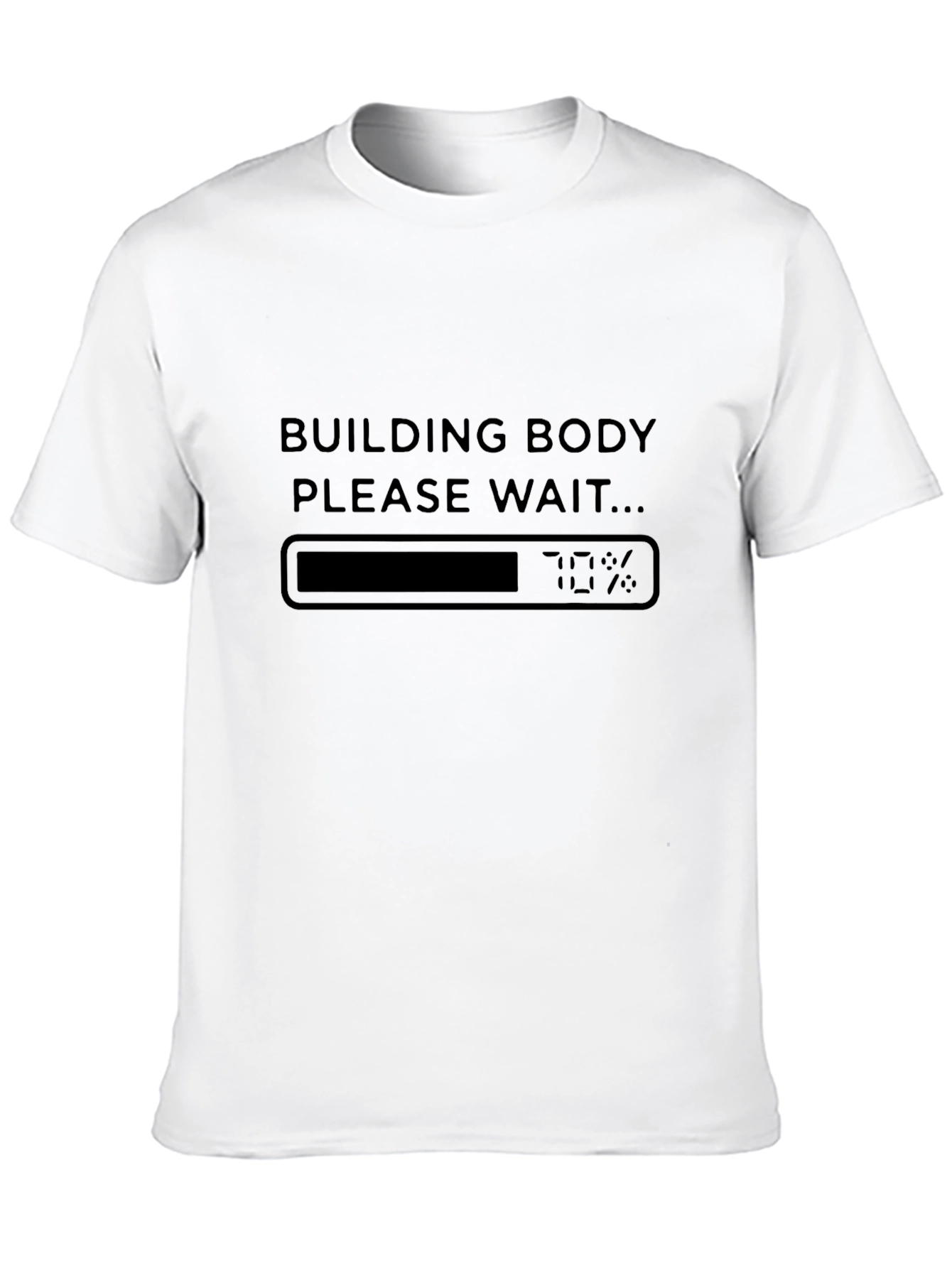 Building Body Loading T-Shirt Funny Workout Tee