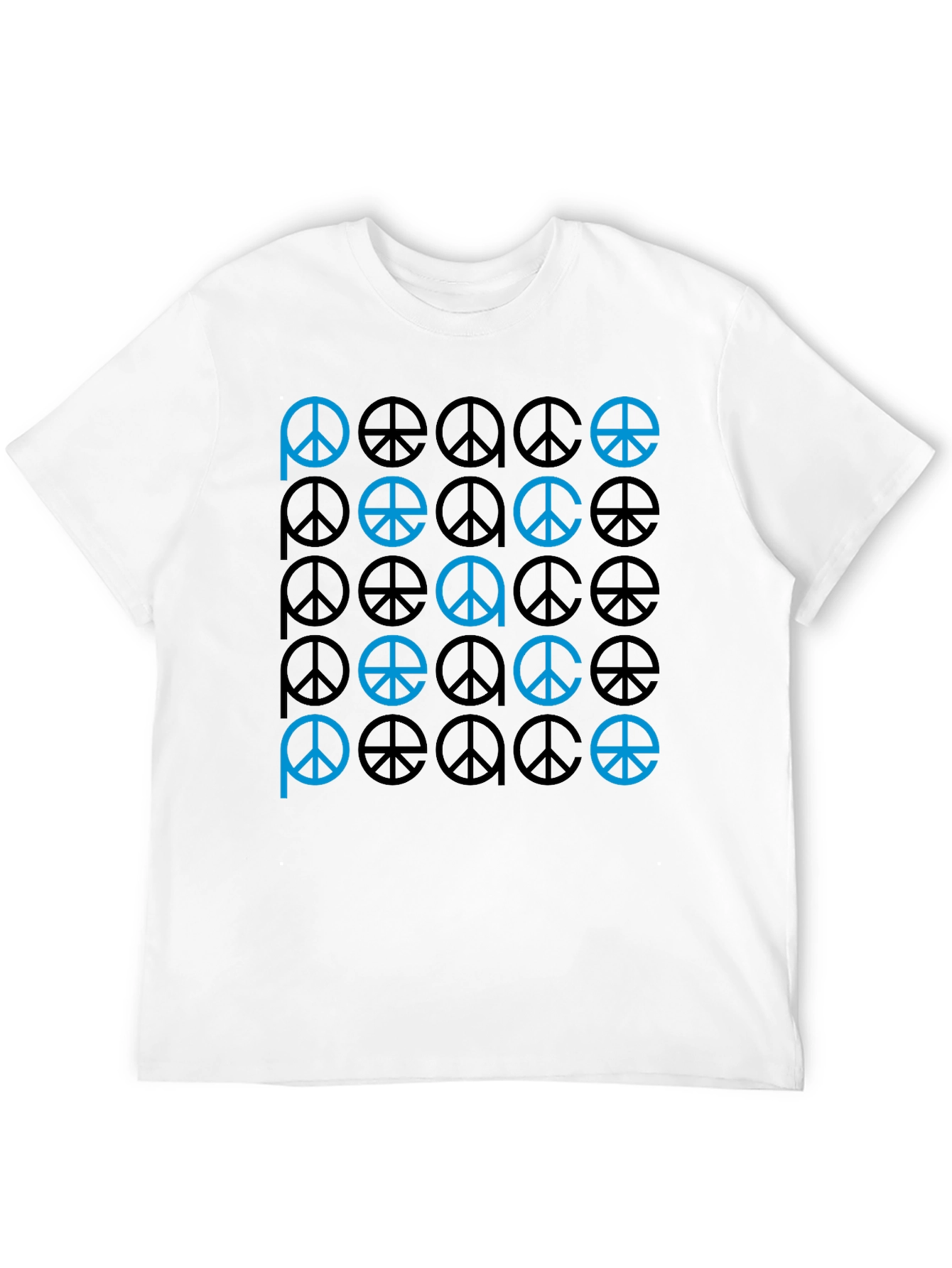 Peace Symbol T-Shirt - Geometric Graphic Tee
