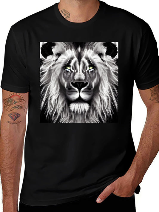 Lion Graphic Tee - Bold Black T-Shirt
