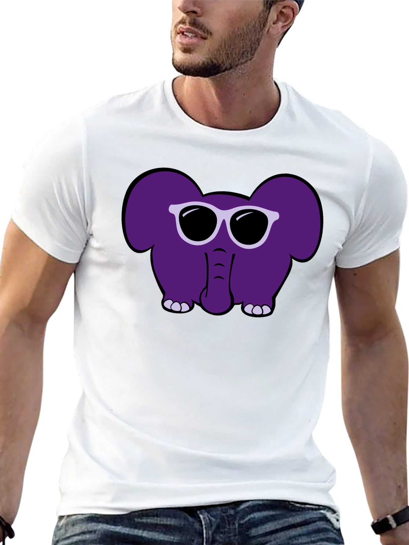 Cool Elephant Graphic T-Shirt