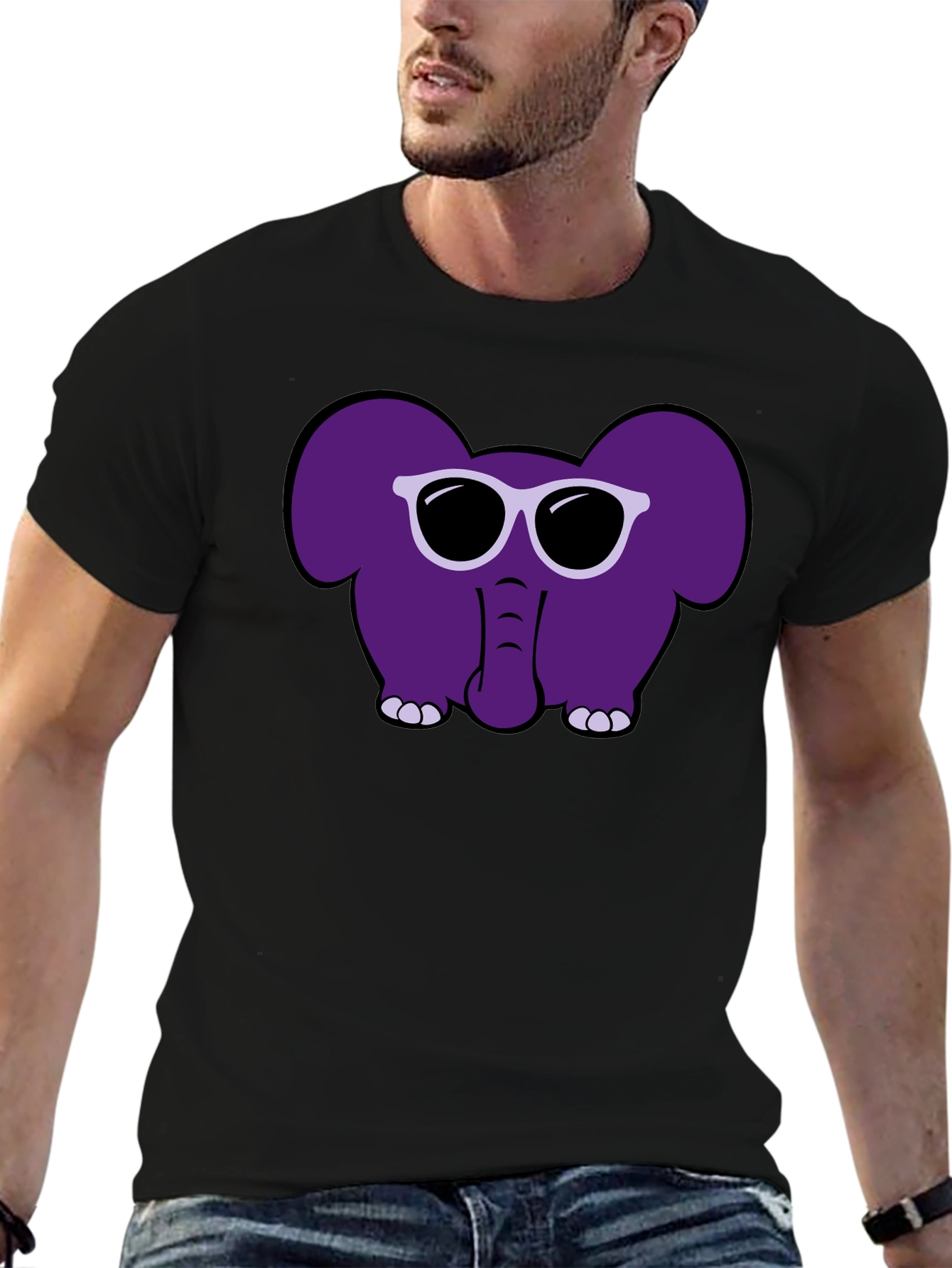 Cool Elephant Graphic T-Shirt