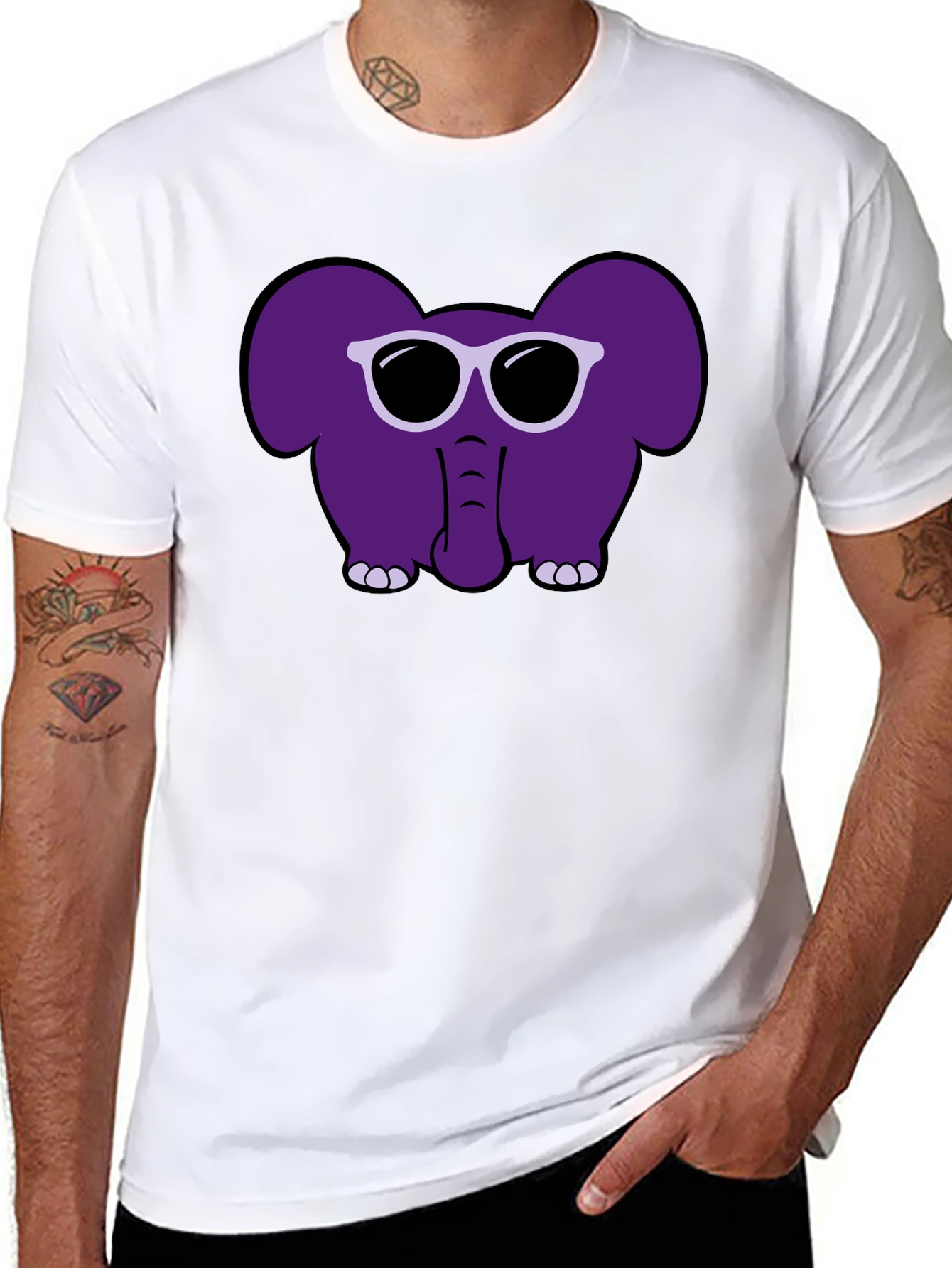 Cool Elephant Graphic T-Shirt