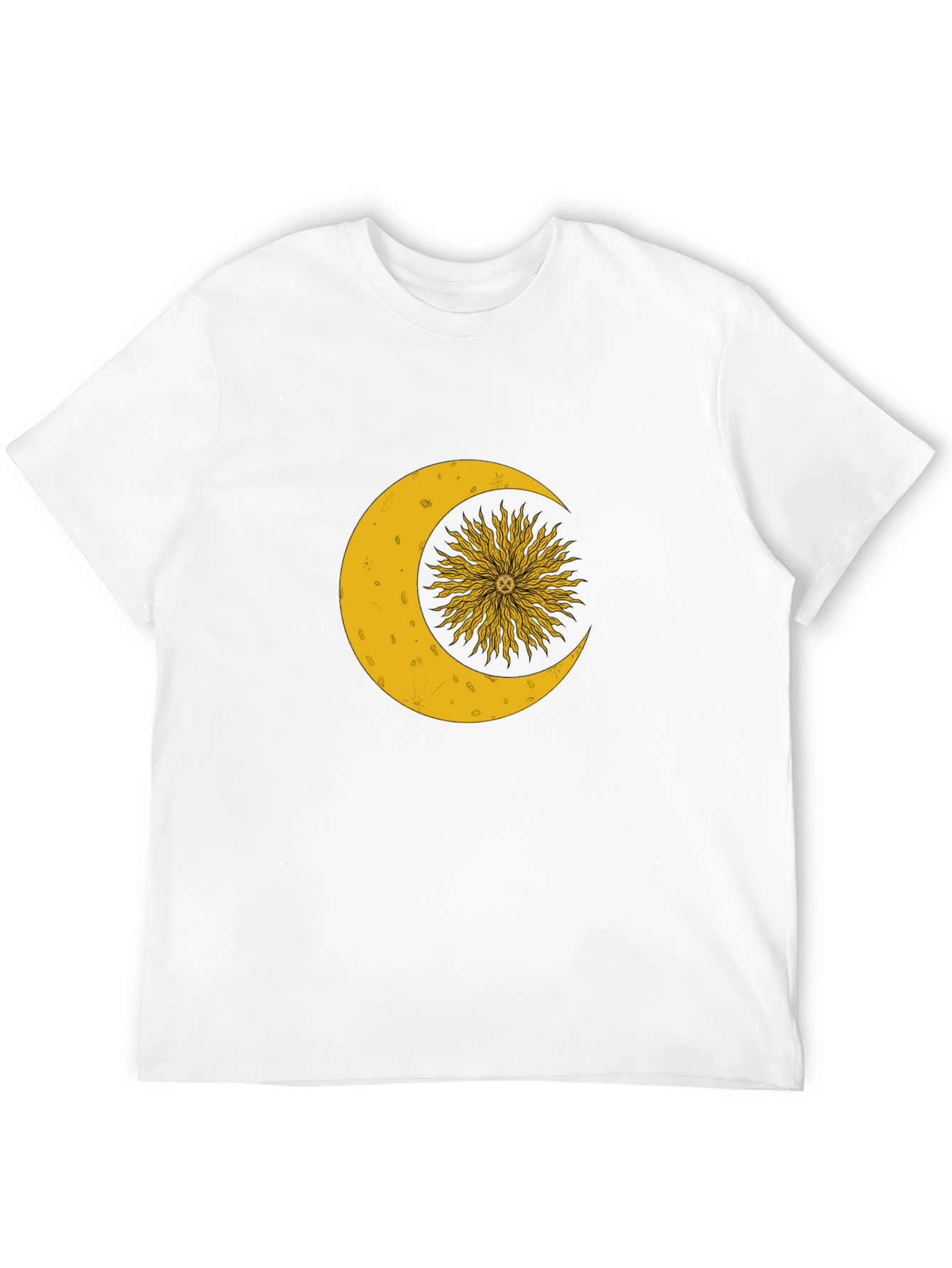 Celestial Sun and Moon Graphic T-Shirt