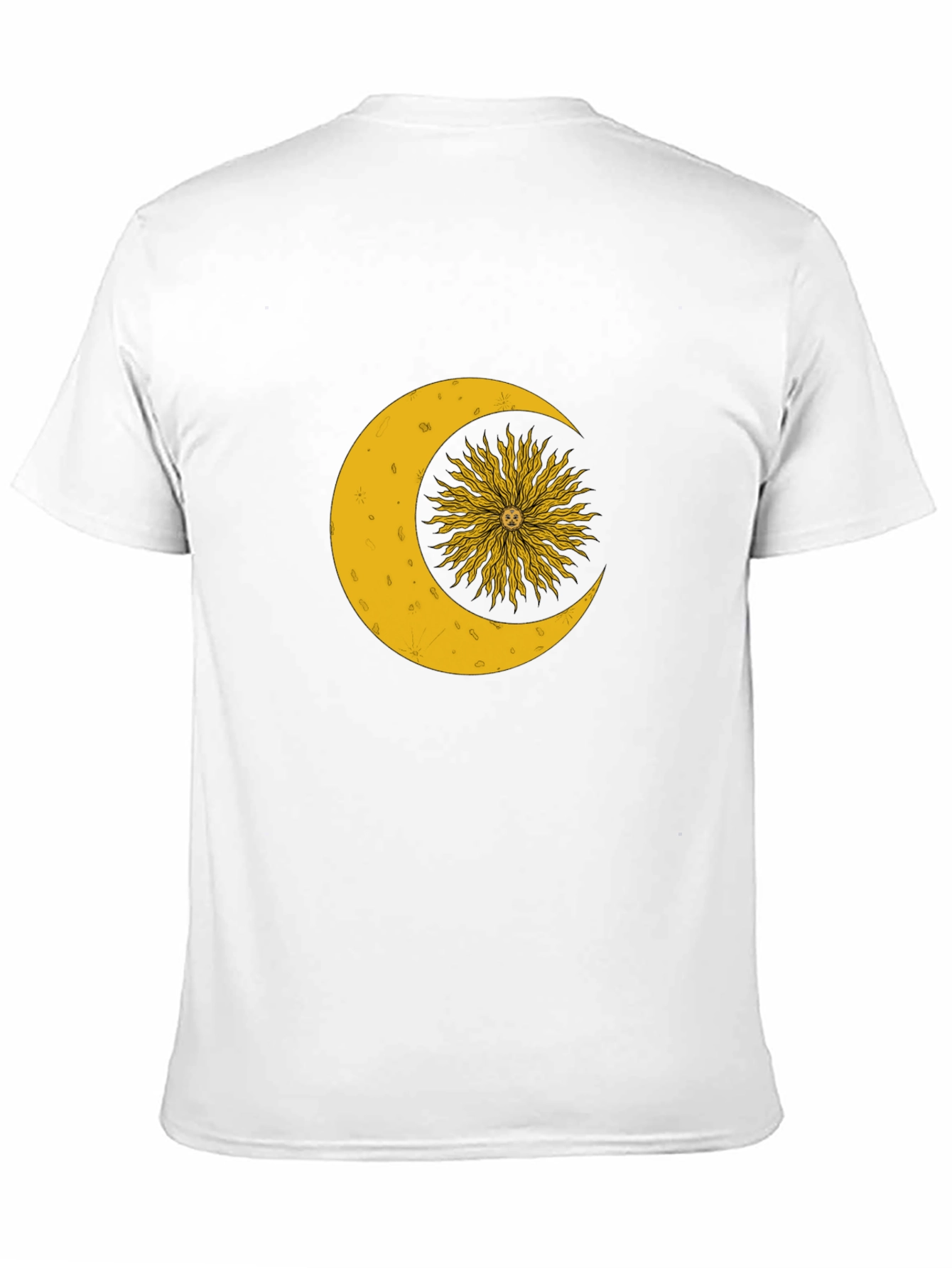 Celestial Sun and Moon Graphic T-Shirt