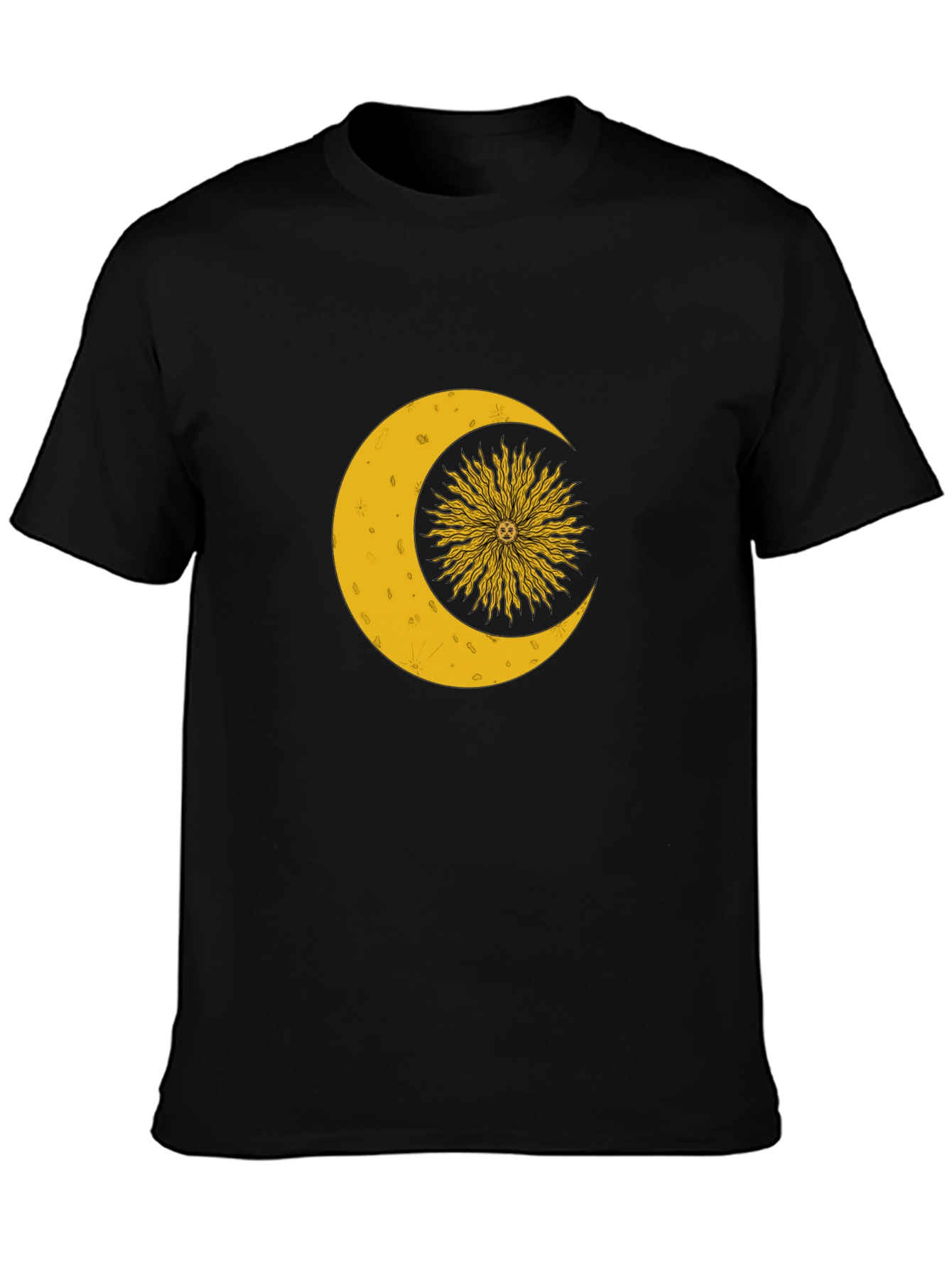 Celestial Sun and Moon Graphic T-Shirt