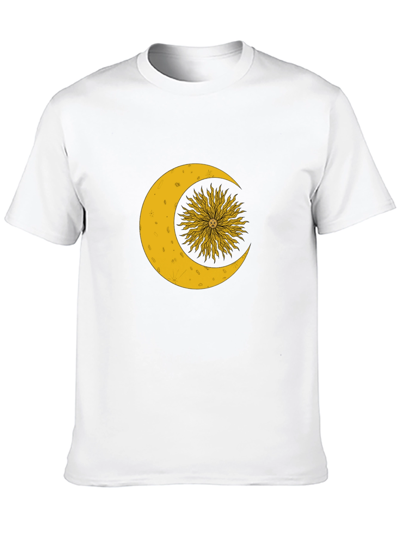 Celestial Sun and Moon Graphic T-Shirt