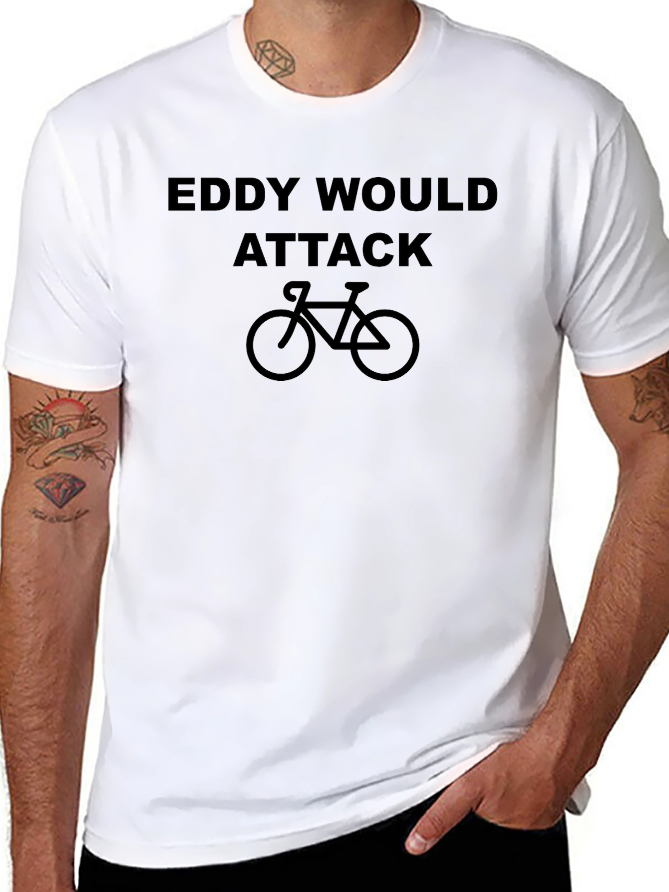 Eddy Would Attack Cycling T-Shirt