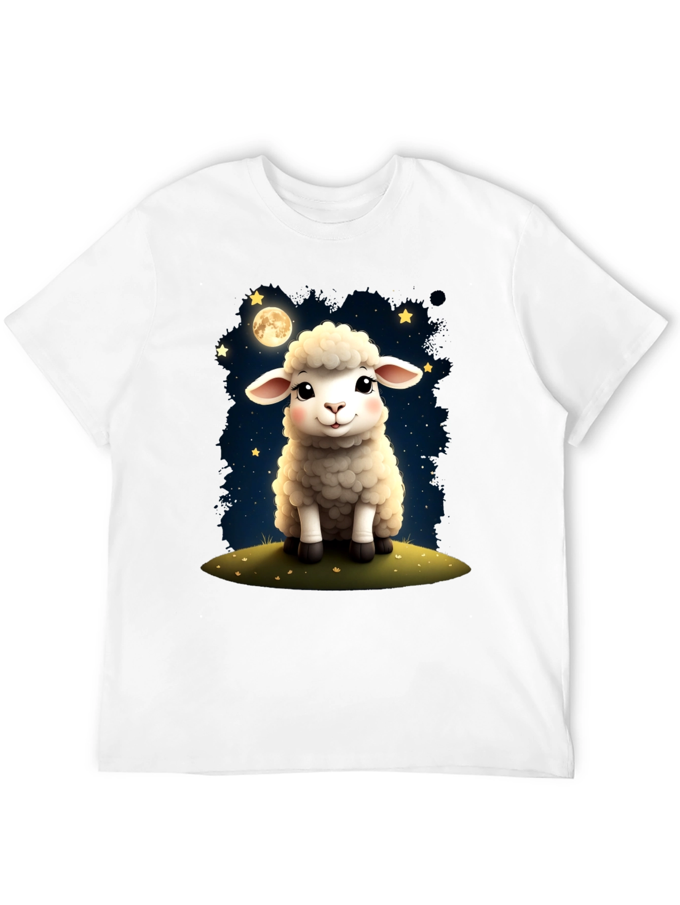 Cute Sheep Under the Moon T-Shirt