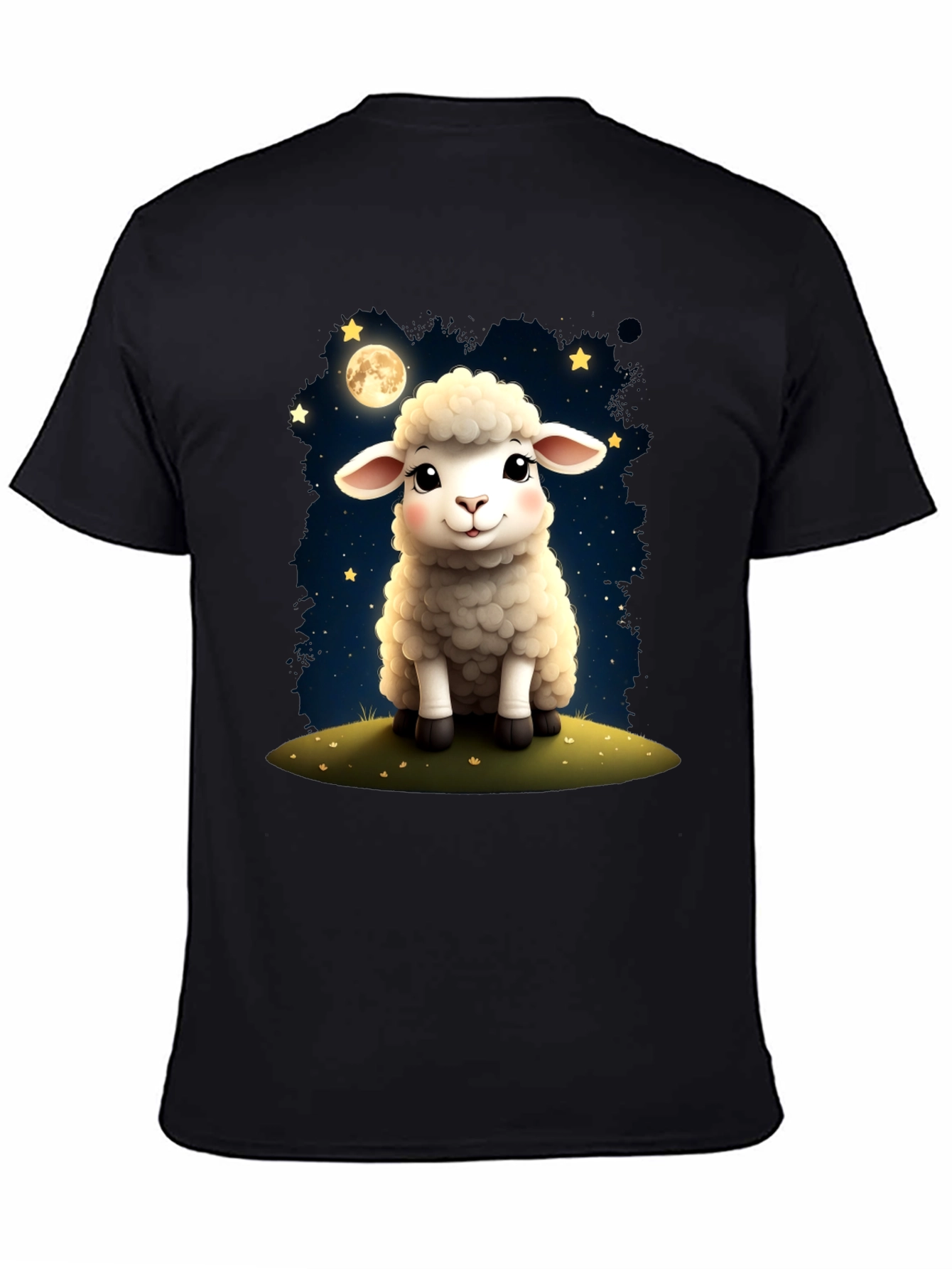 Cute Sheep Under the Moon T-Shirt