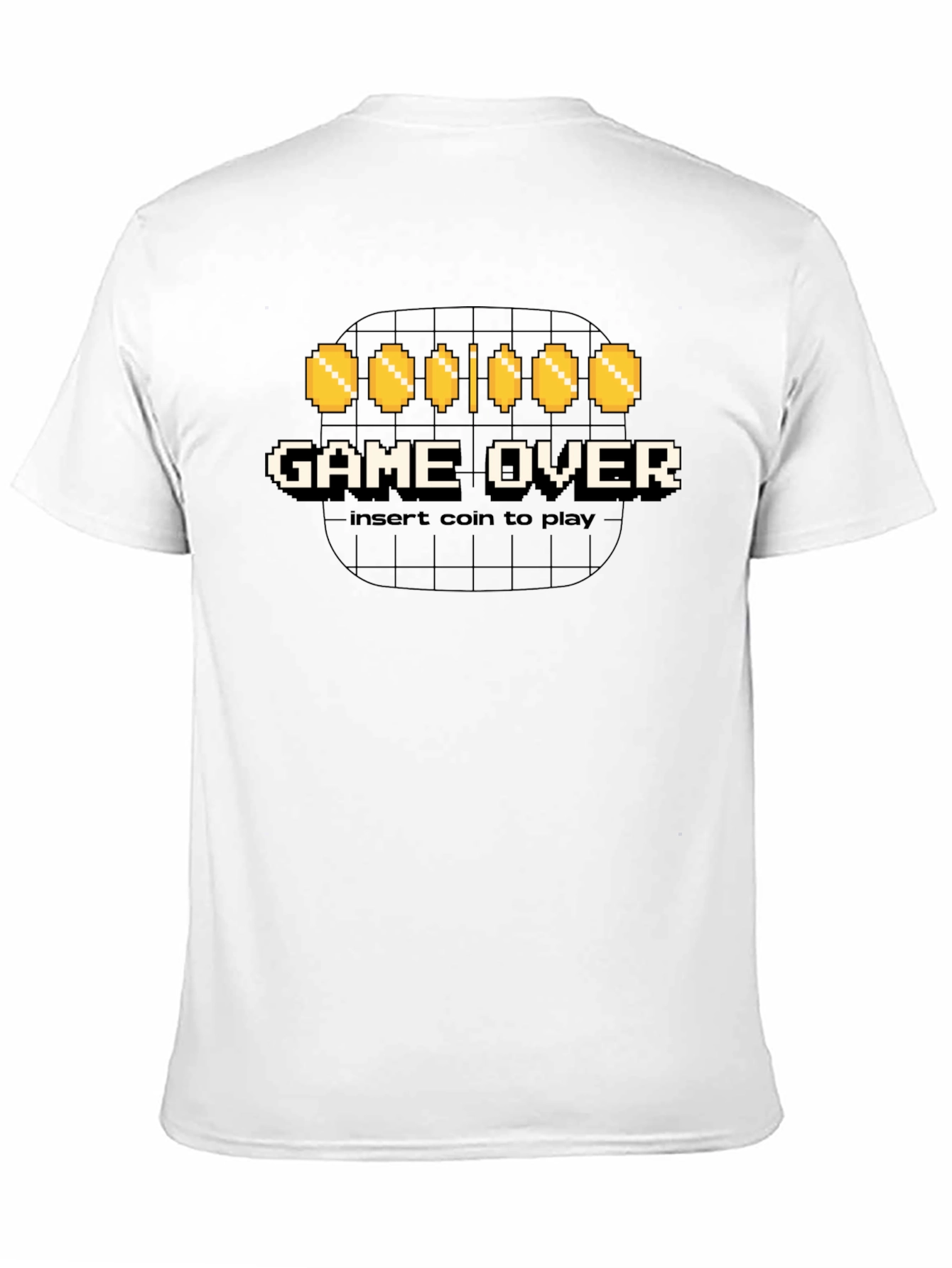 Game Over Insert Coin Black Graphic Tee