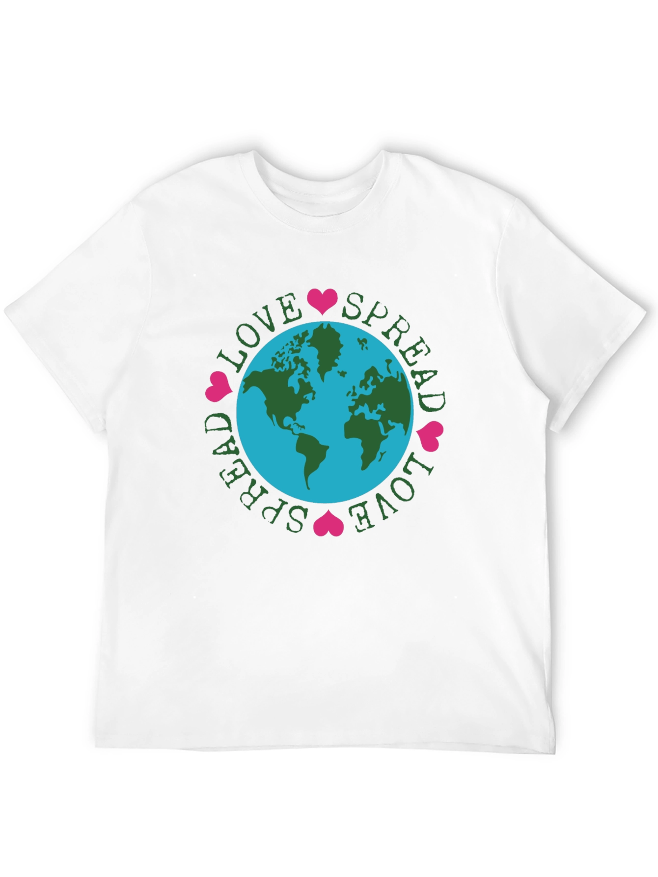Spread Love Earth Tee - Black Graphic T-Shirt