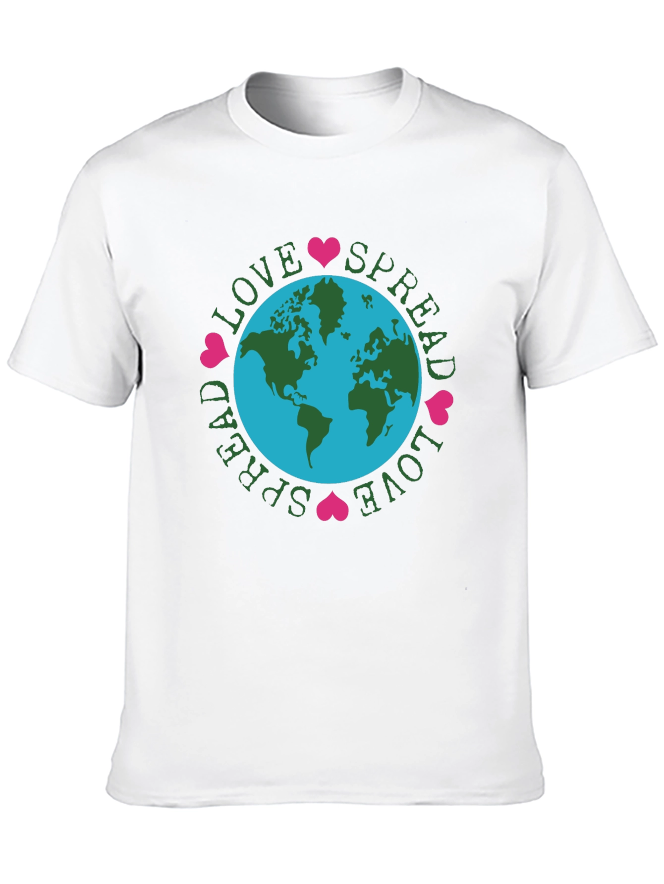 Spread Love Earth Tee - Black Graphic T-Shirt