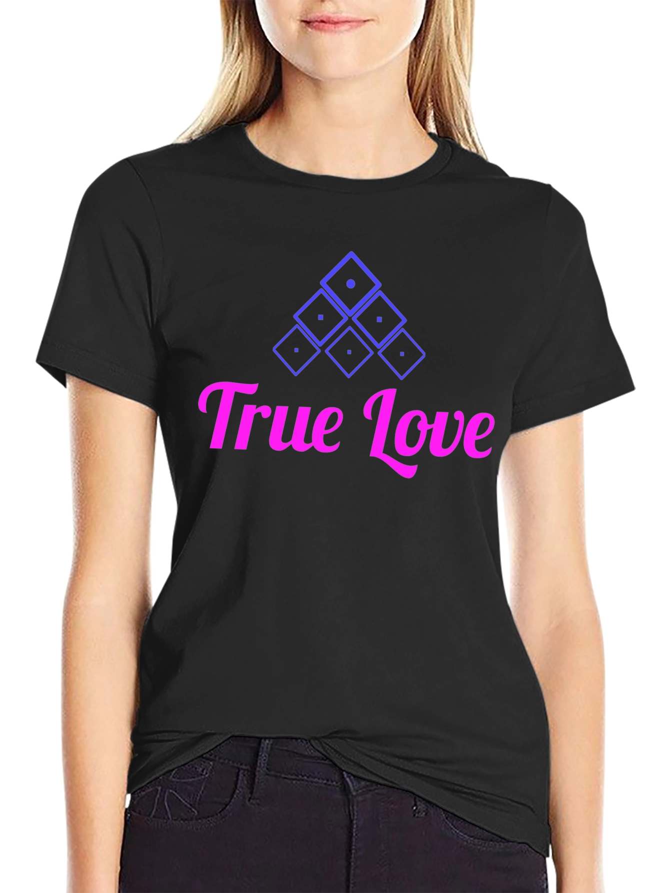 True Love Graphic Tee - Black