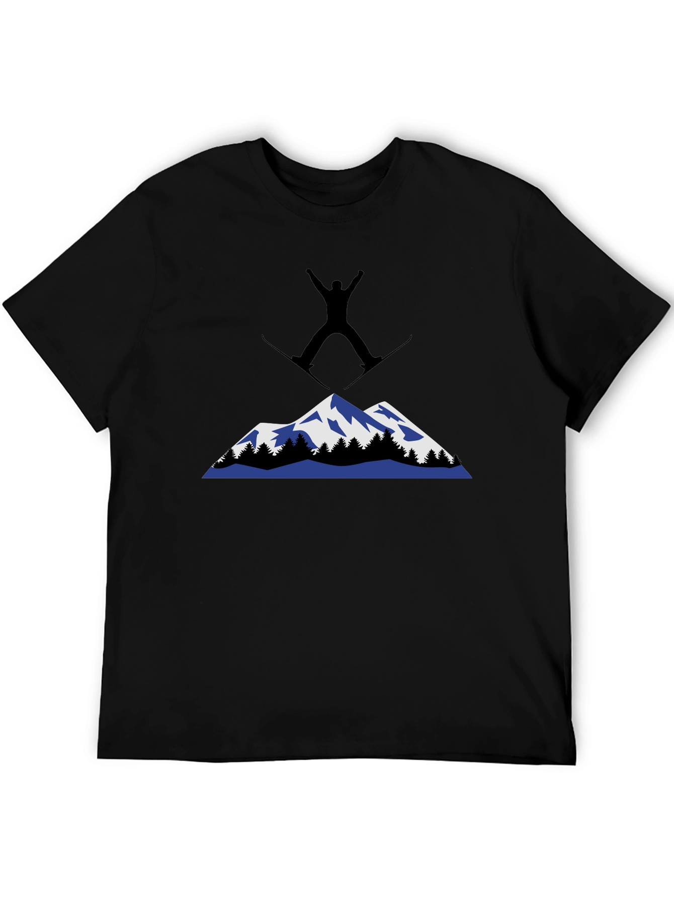 Mountain Skiing Graphic T-Shirt