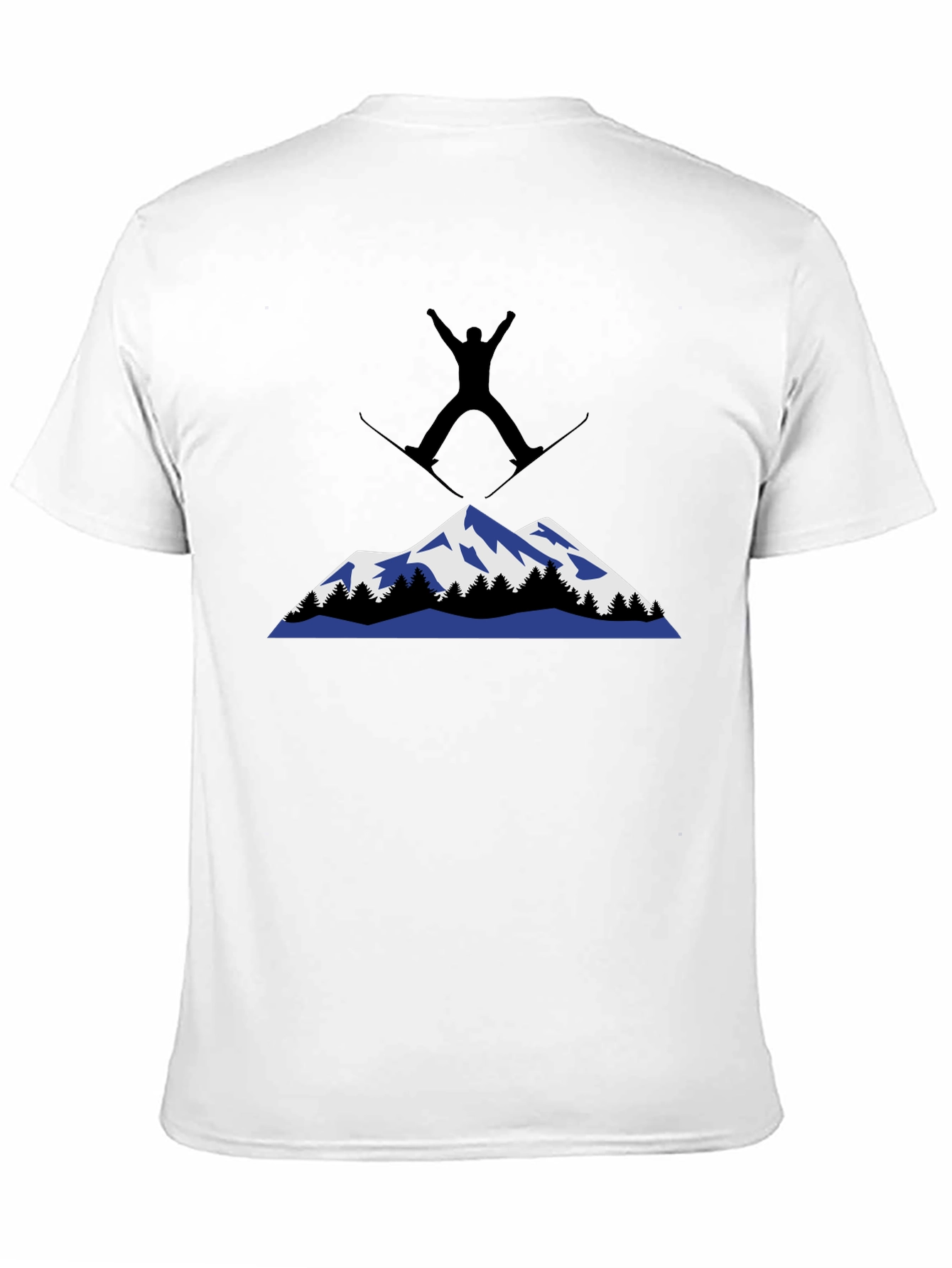 Mountain Skiing Graphic T-Shirt