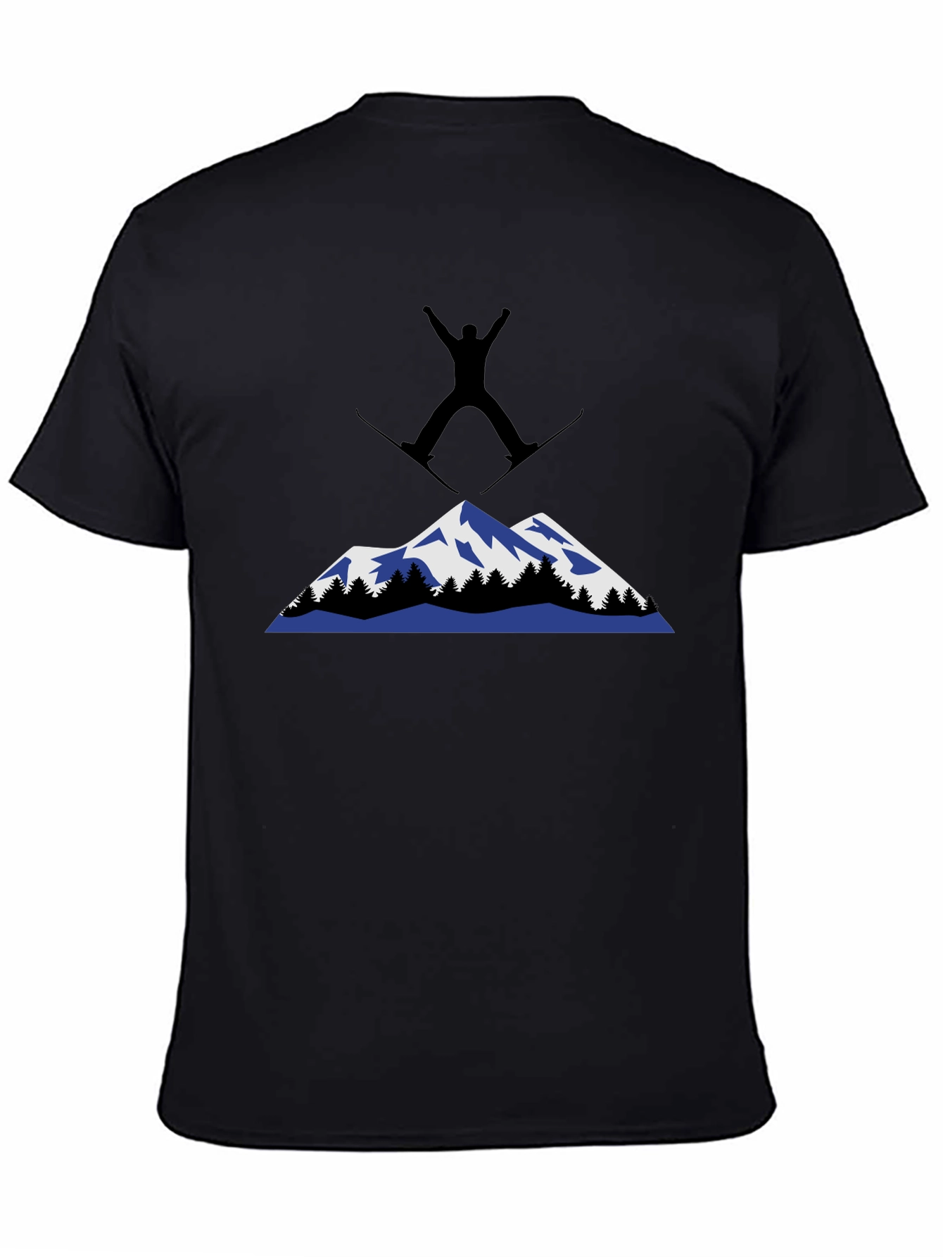 Mountain Skiing Graphic T-Shirt