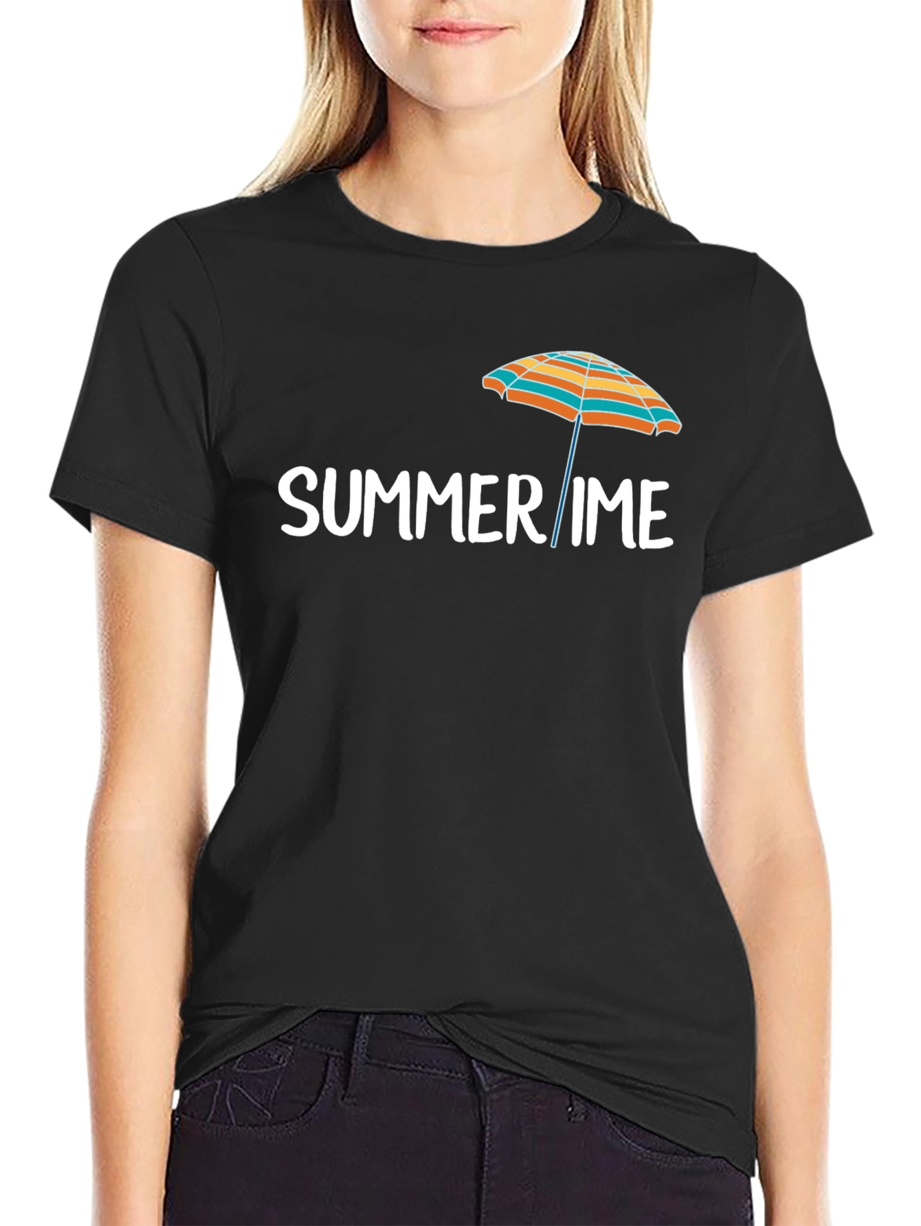 Summer Time Graphic Tee - Black