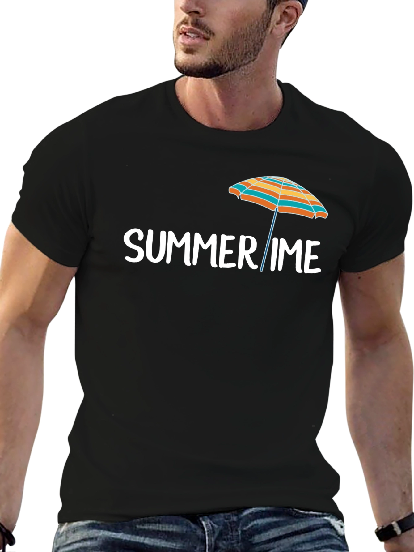 Summer Time Graphic Tee - Black
