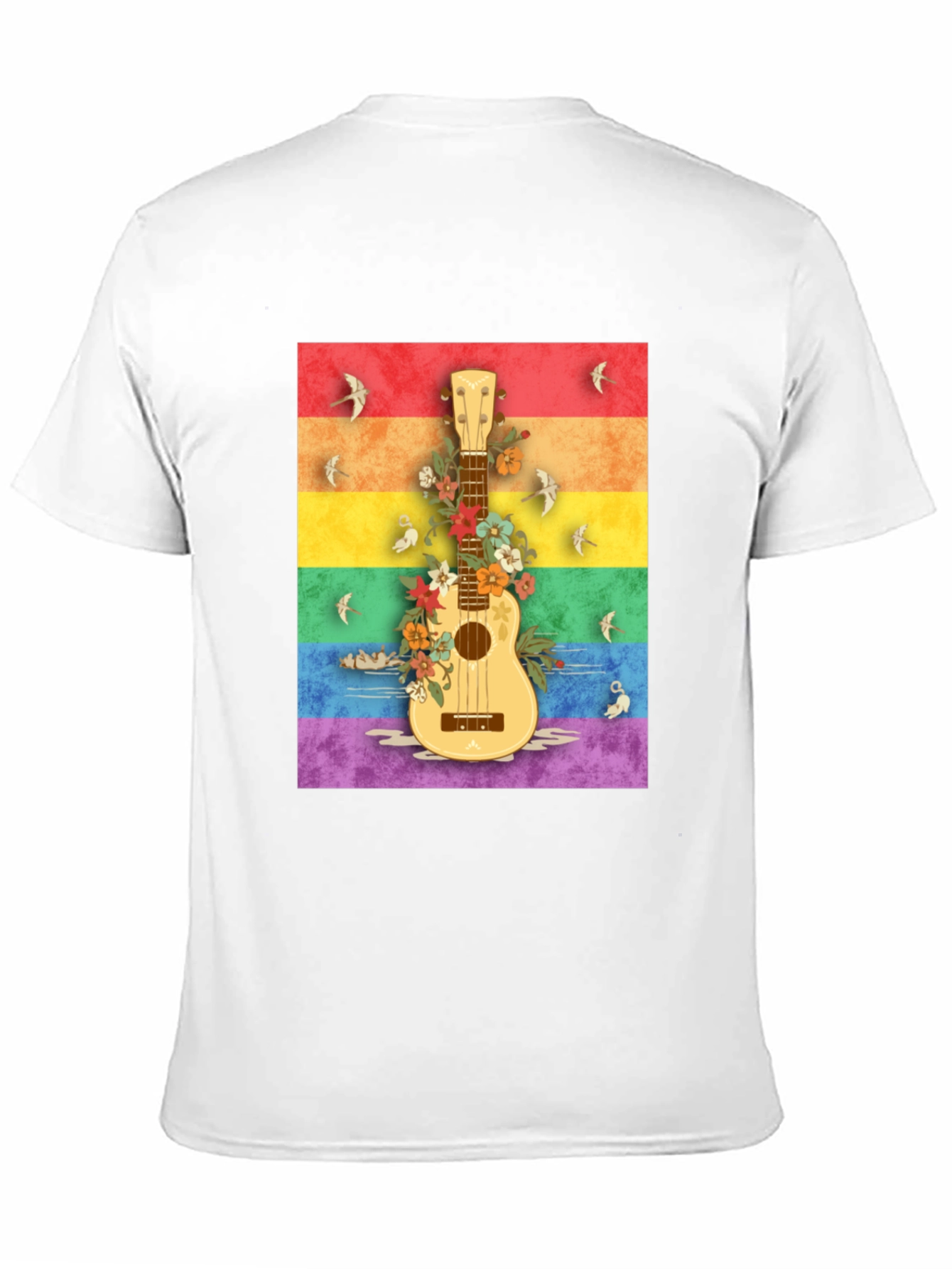 Rainbow Ukulele Graphic Tee