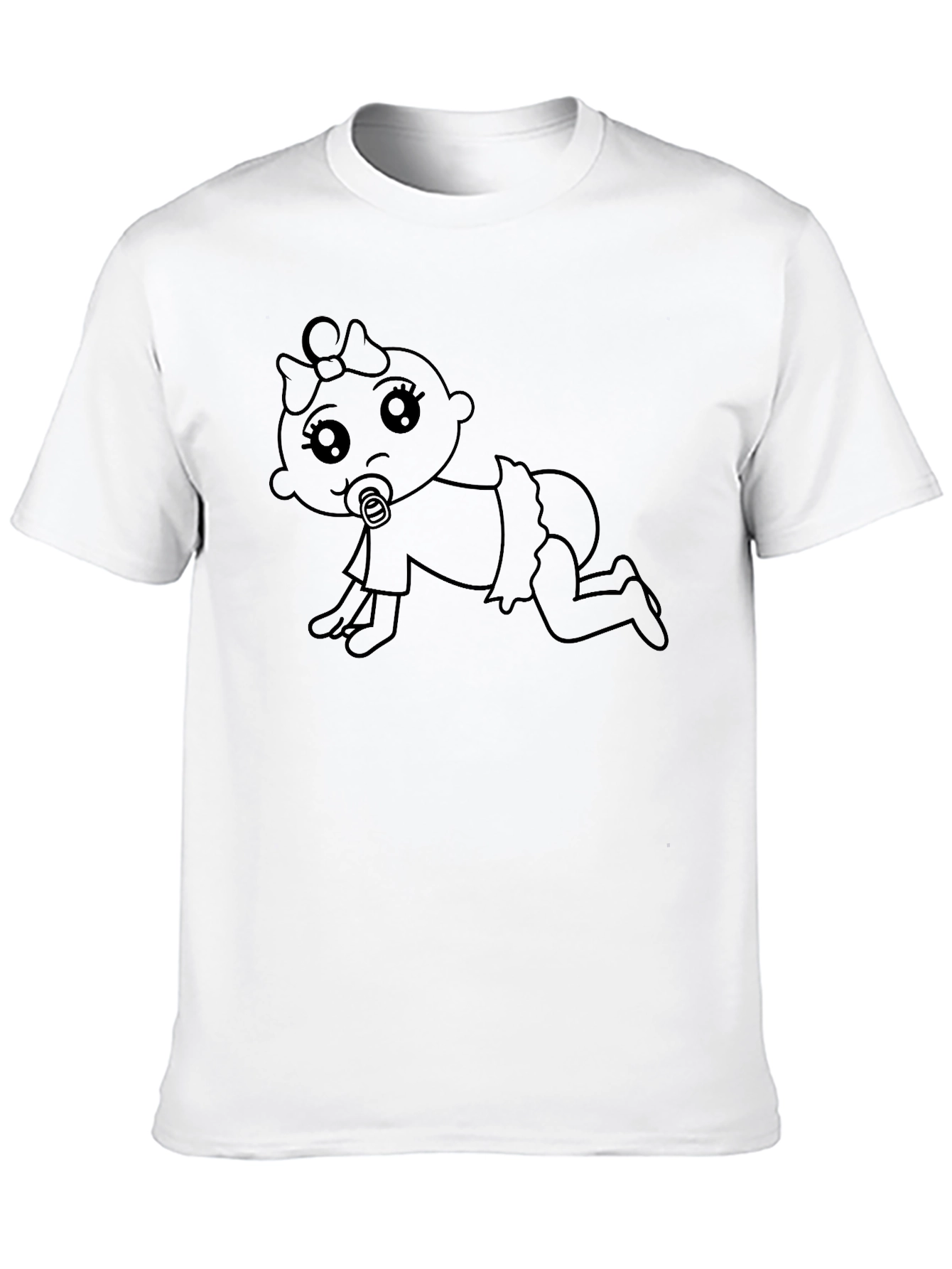 Cute Baby Graphic Tee - Black T-Shirt