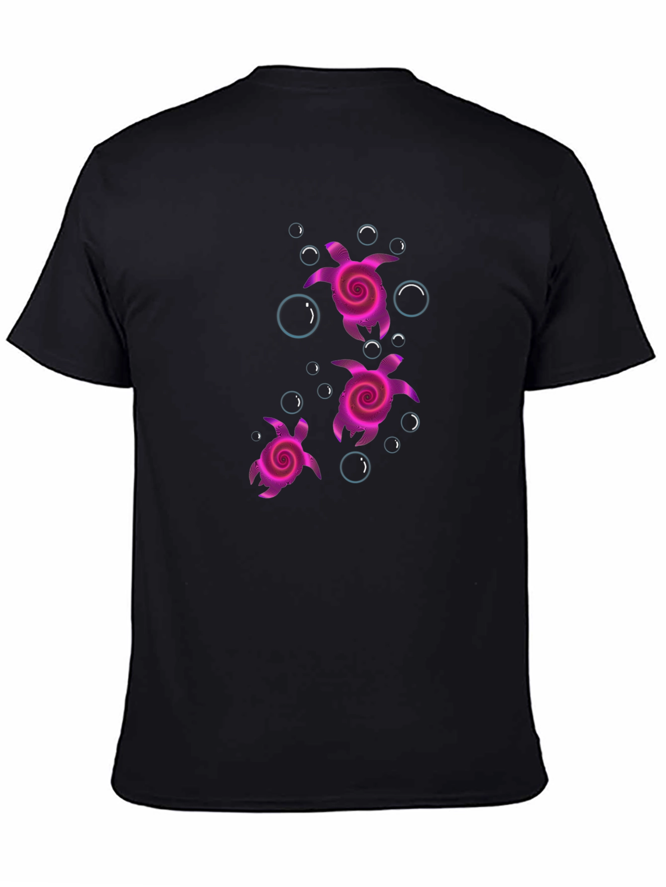Funky Turtle Graphic Tee - Black