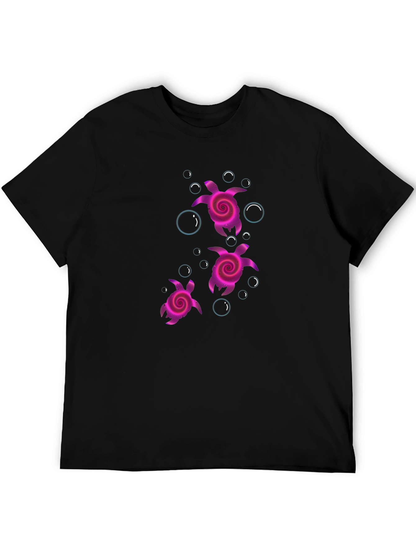 Funky Turtle Graphic Tee - Black
