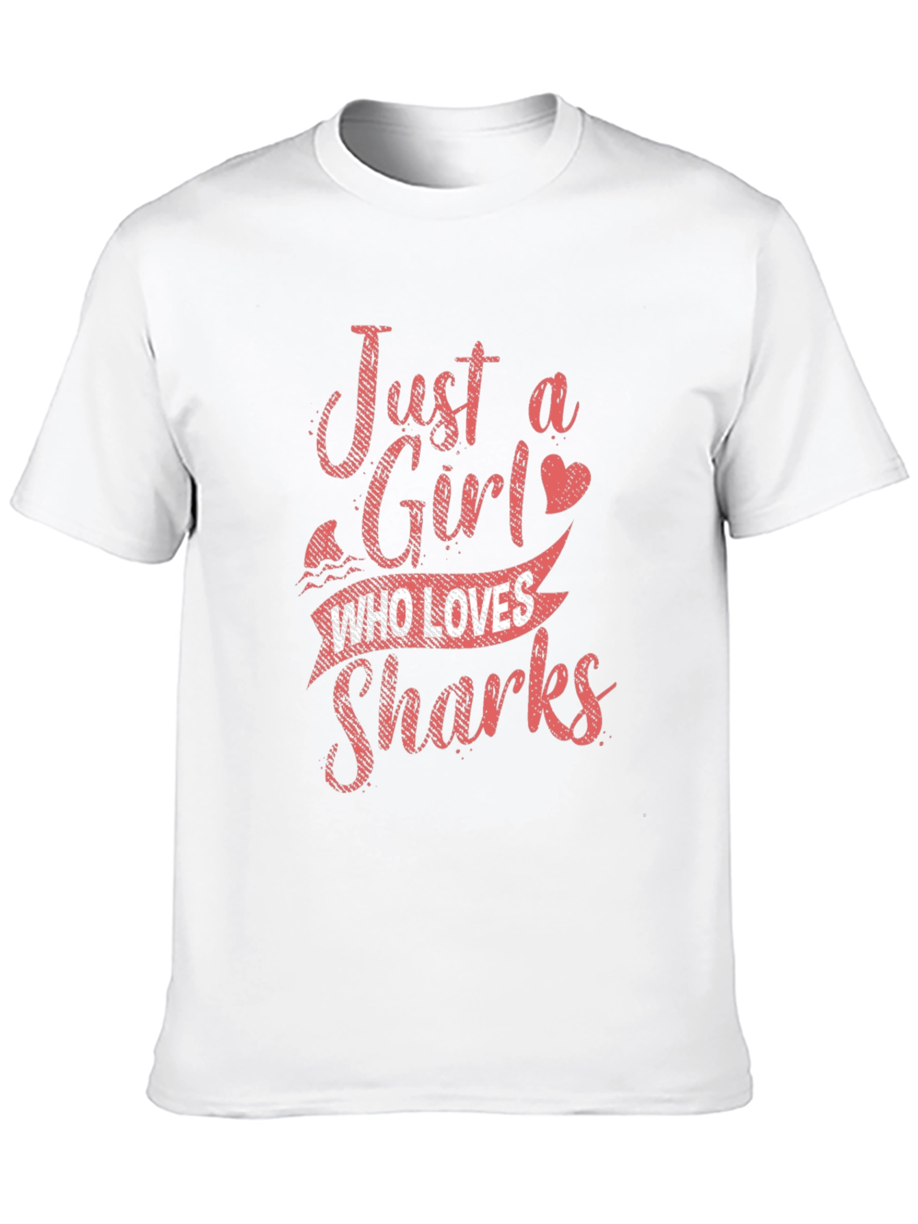 Just a Girl Who Loves Sharks Graphic T-Shirt