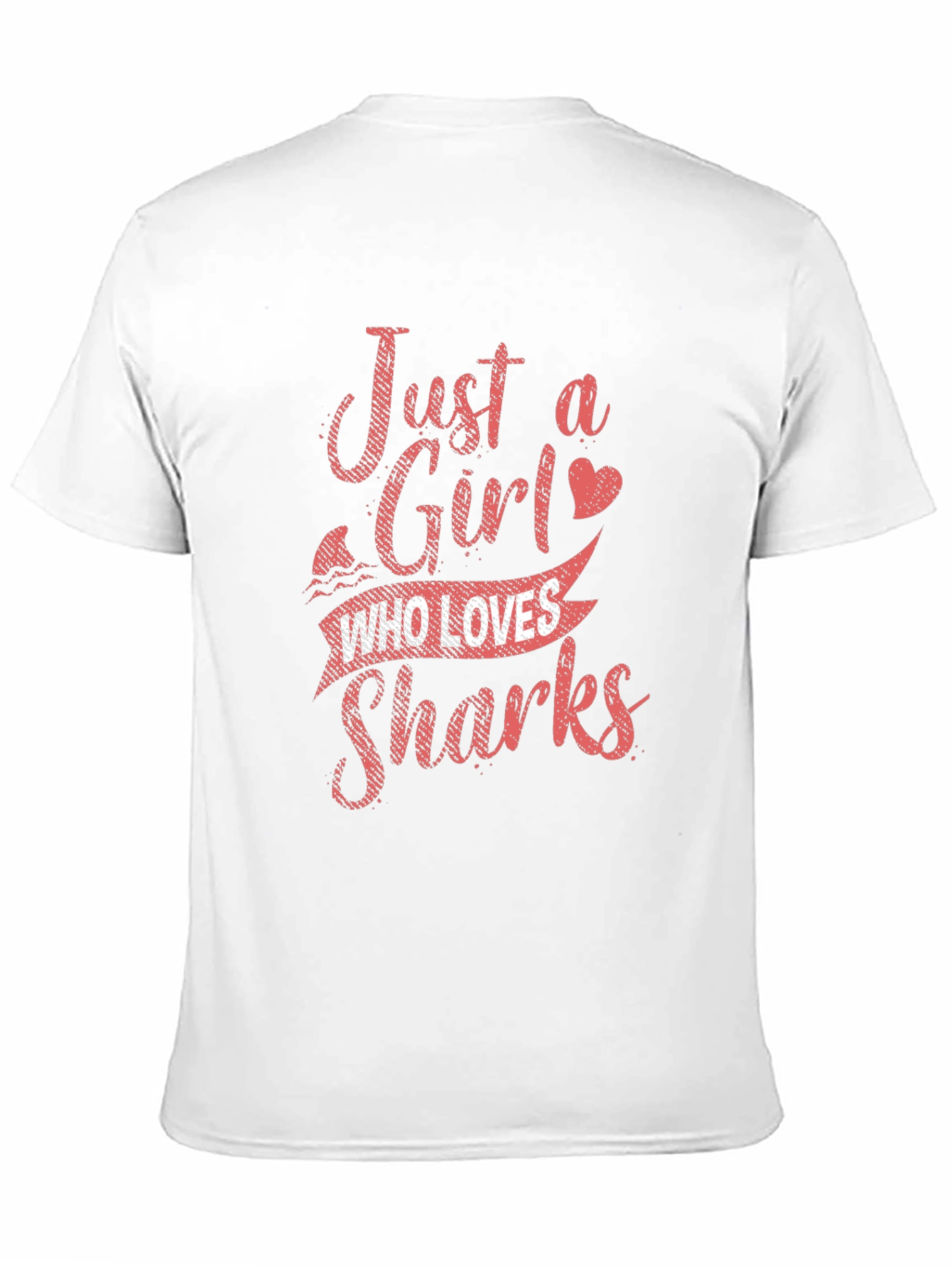 Just a Girl Who Loves Sharks Graphic T-Shirt