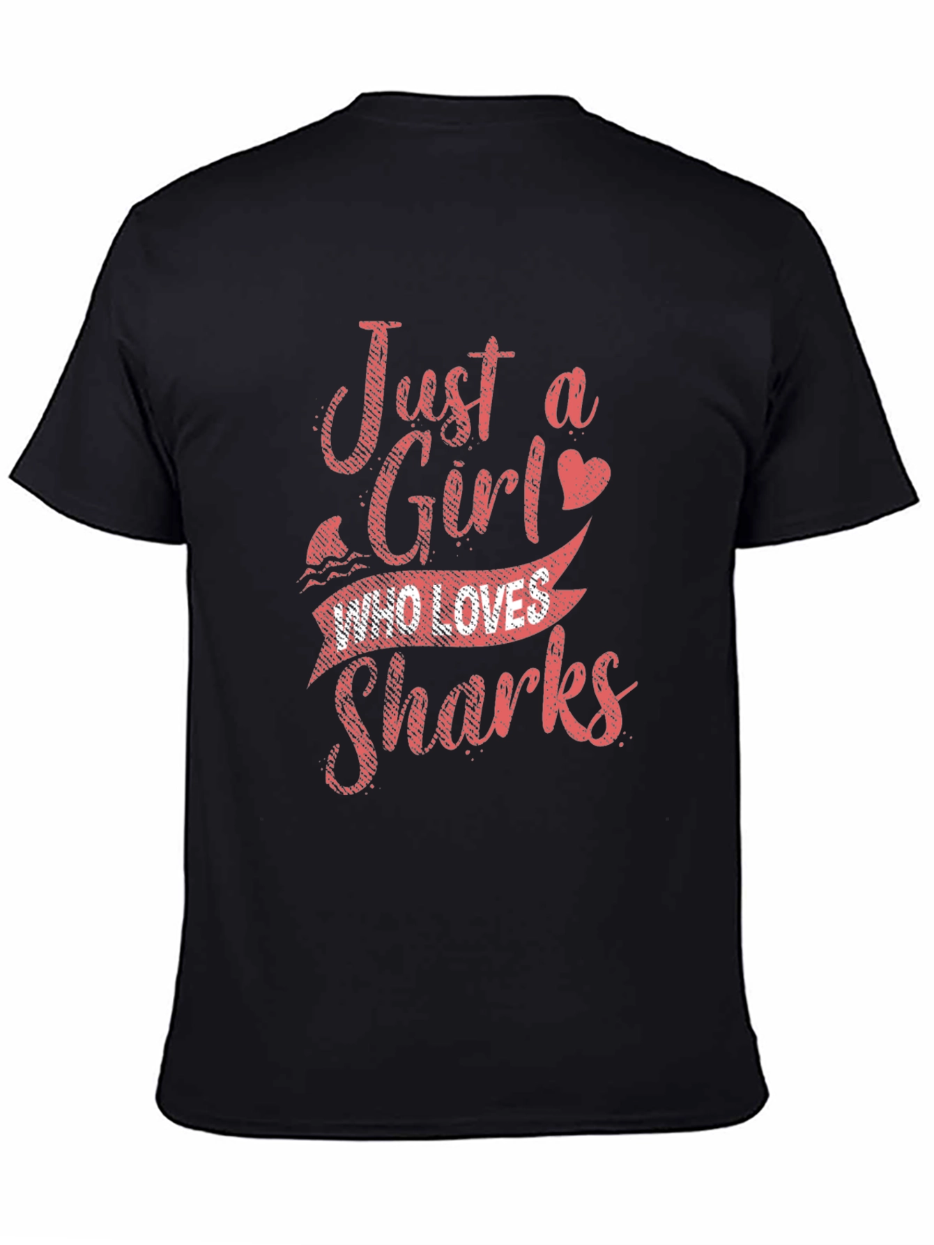 Just a Girl Who Loves Sharks Graphic T-Shirt
