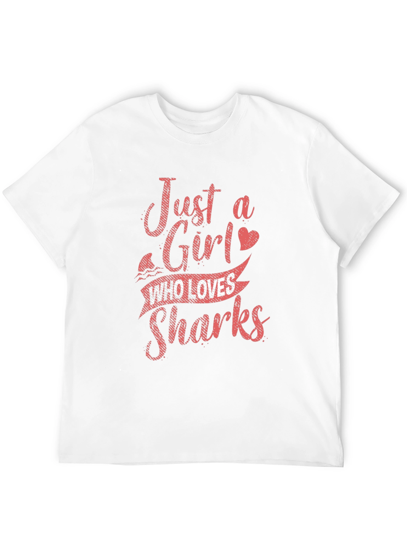 Just a Girl Who Loves Sharks Graphic T-Shirt