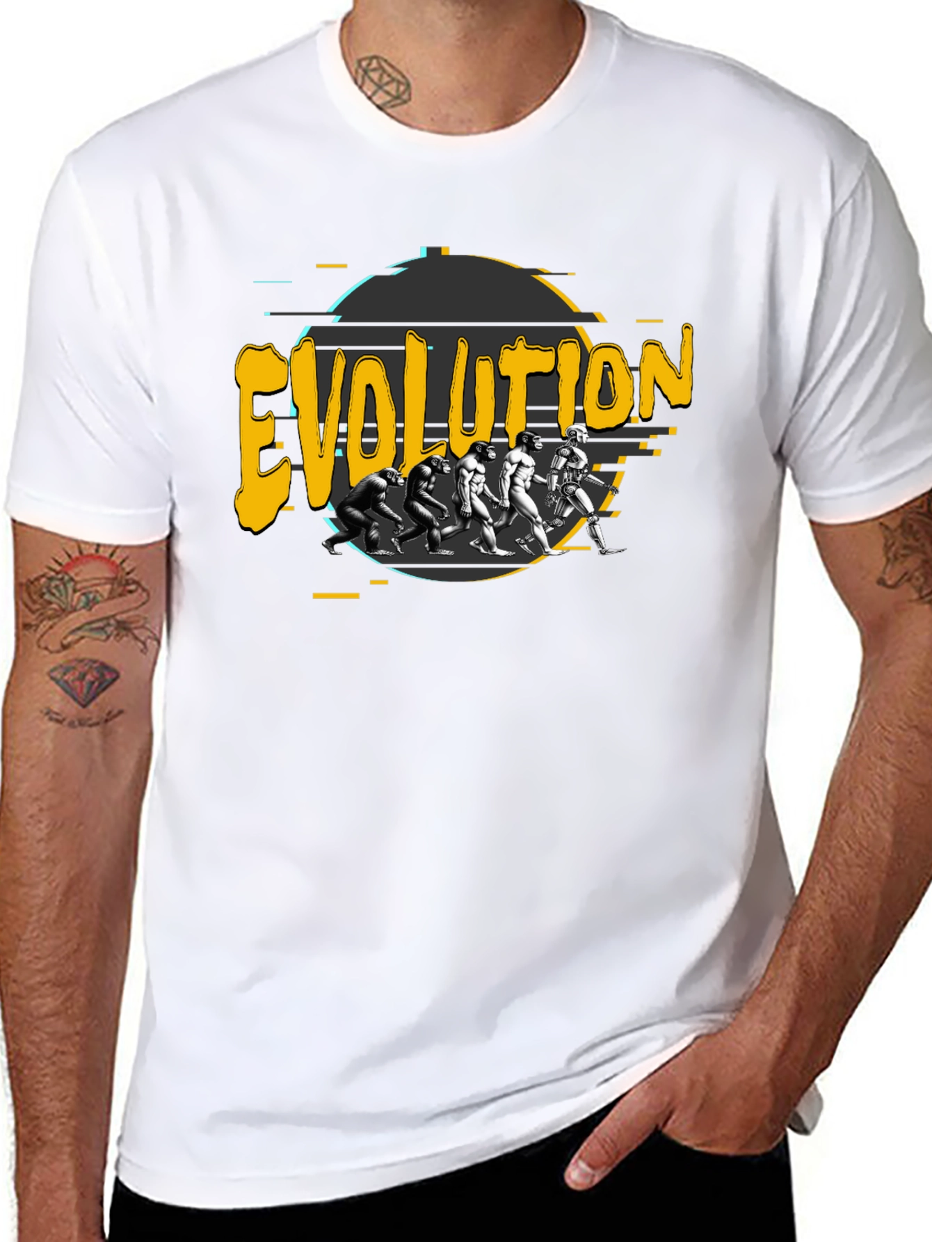 Evolution Graphic T-Shirt - Mens Black Tee