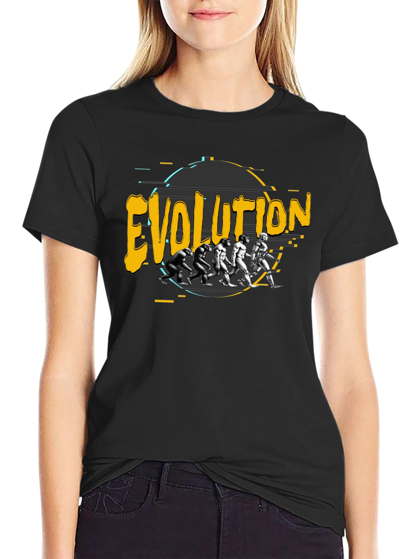 Evolution Graphic T-Shirt - Mens Black Tee