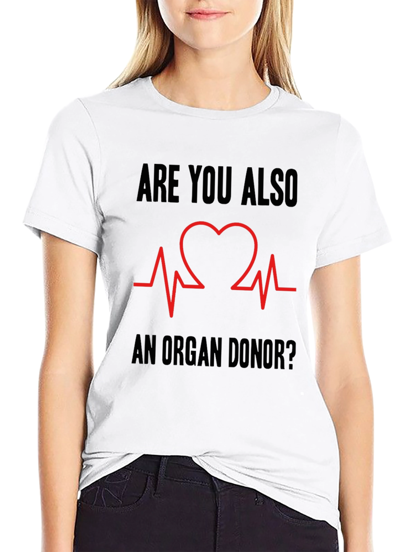 Organ Donor Heartbeat Graphic Tee