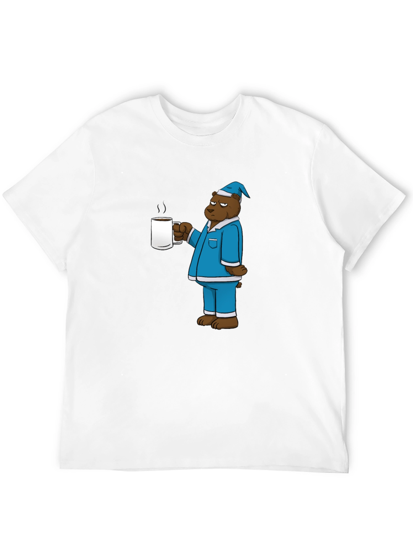 Bear in Pajamas Coffee Graphic Tee