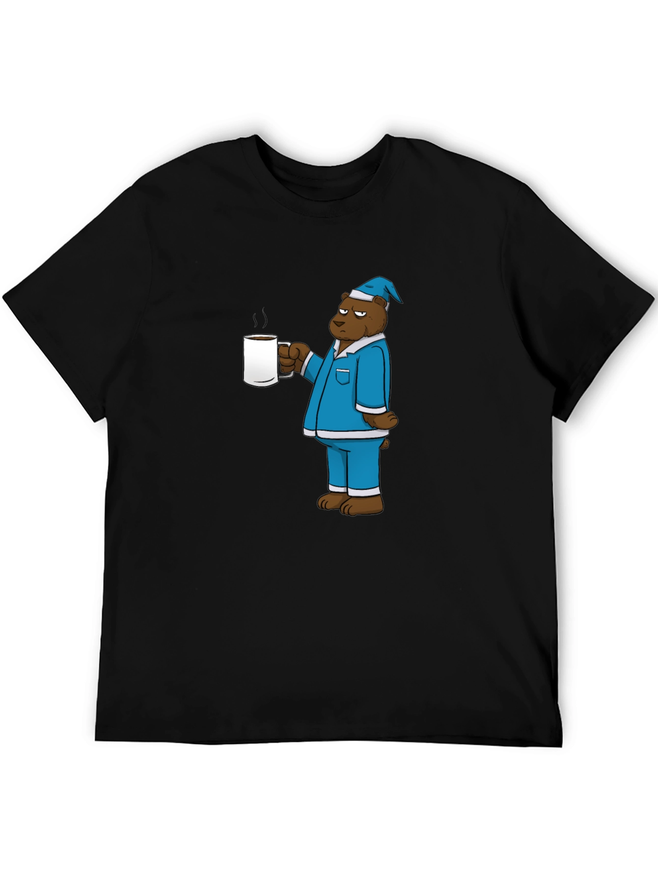 Bear in Pajamas Coffee Graphic Tee
