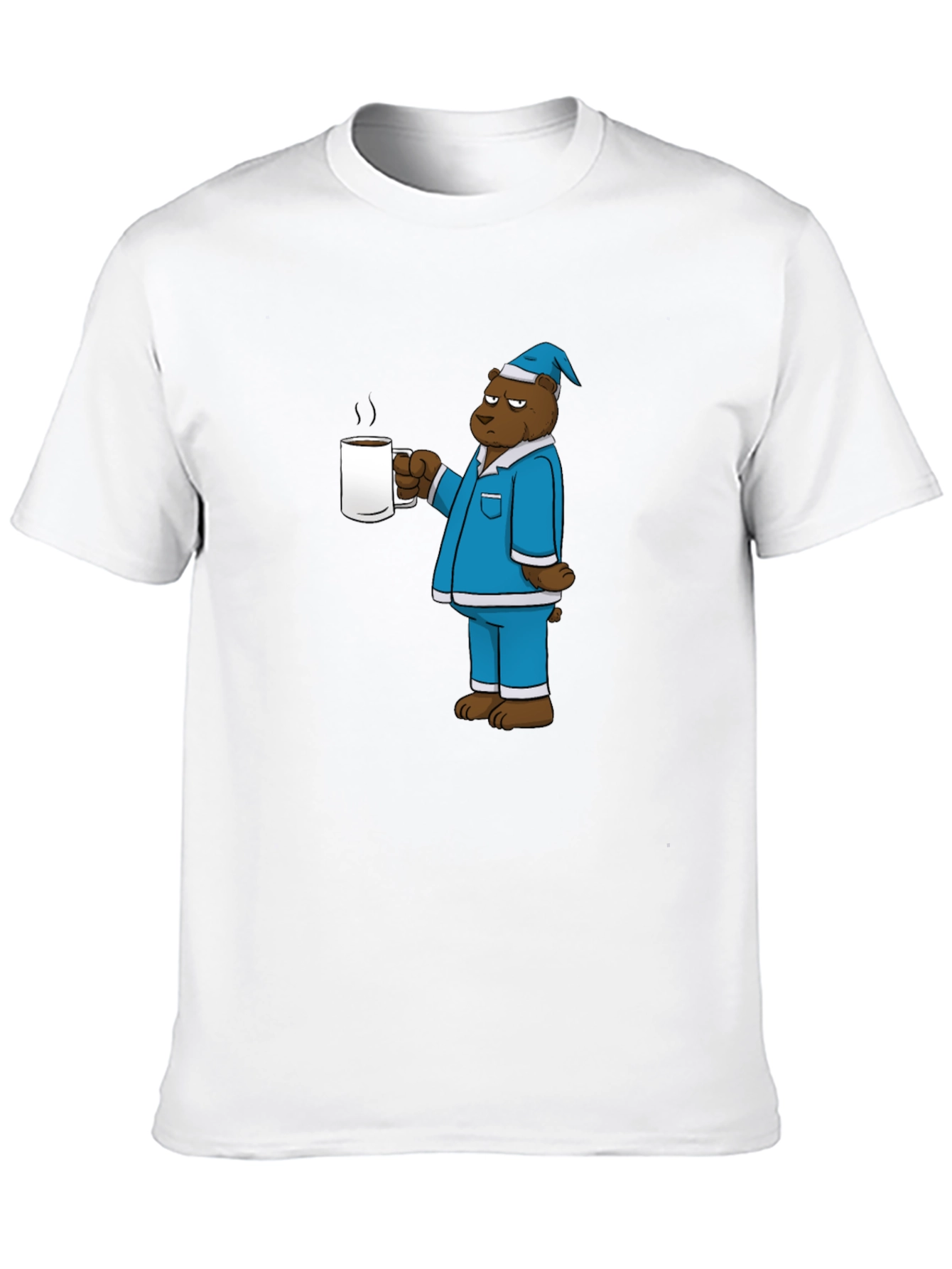 Bear in Pajamas Coffee Graphic Tee