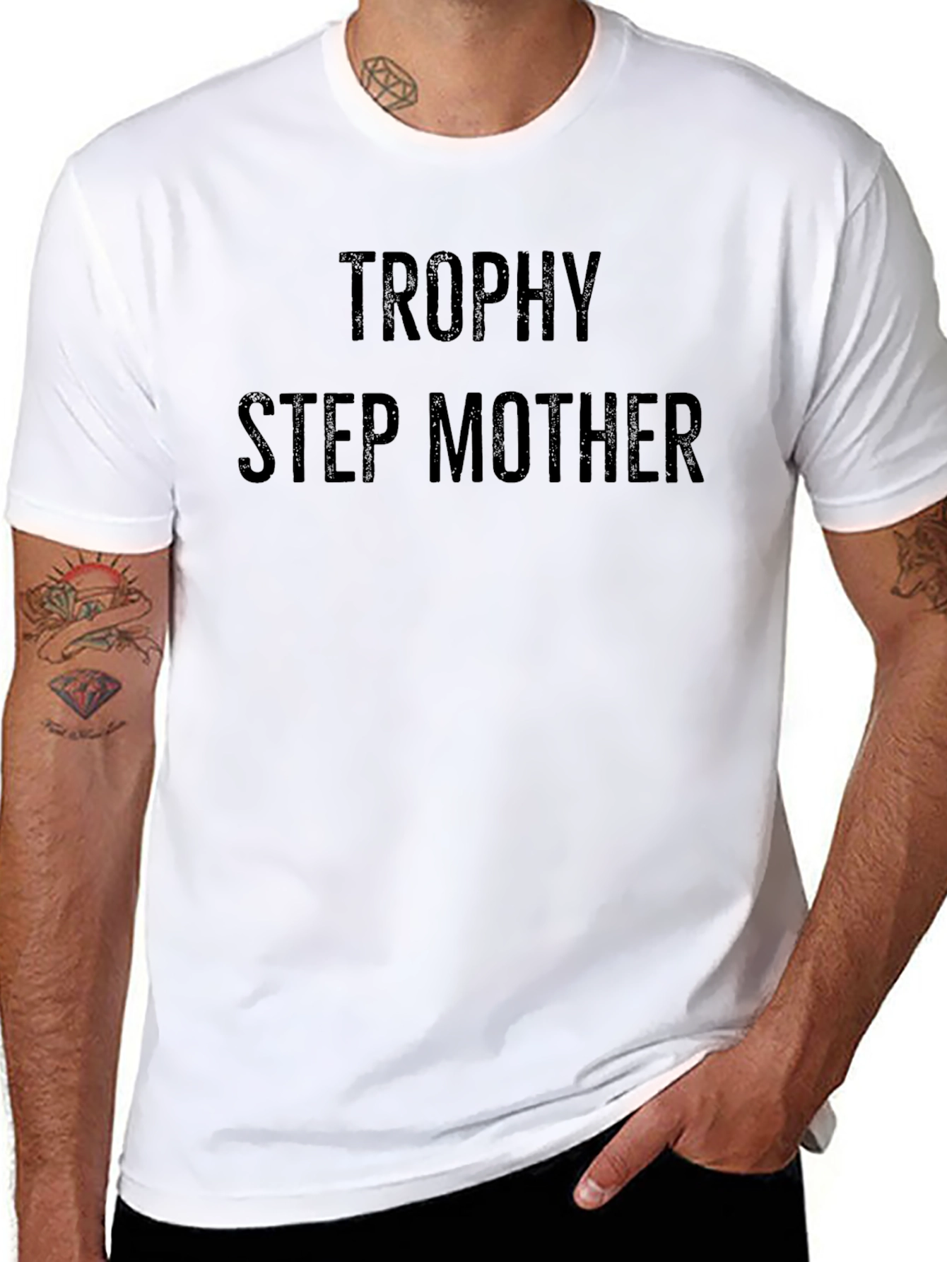 Trophy Step Mother Black Graphic Tee