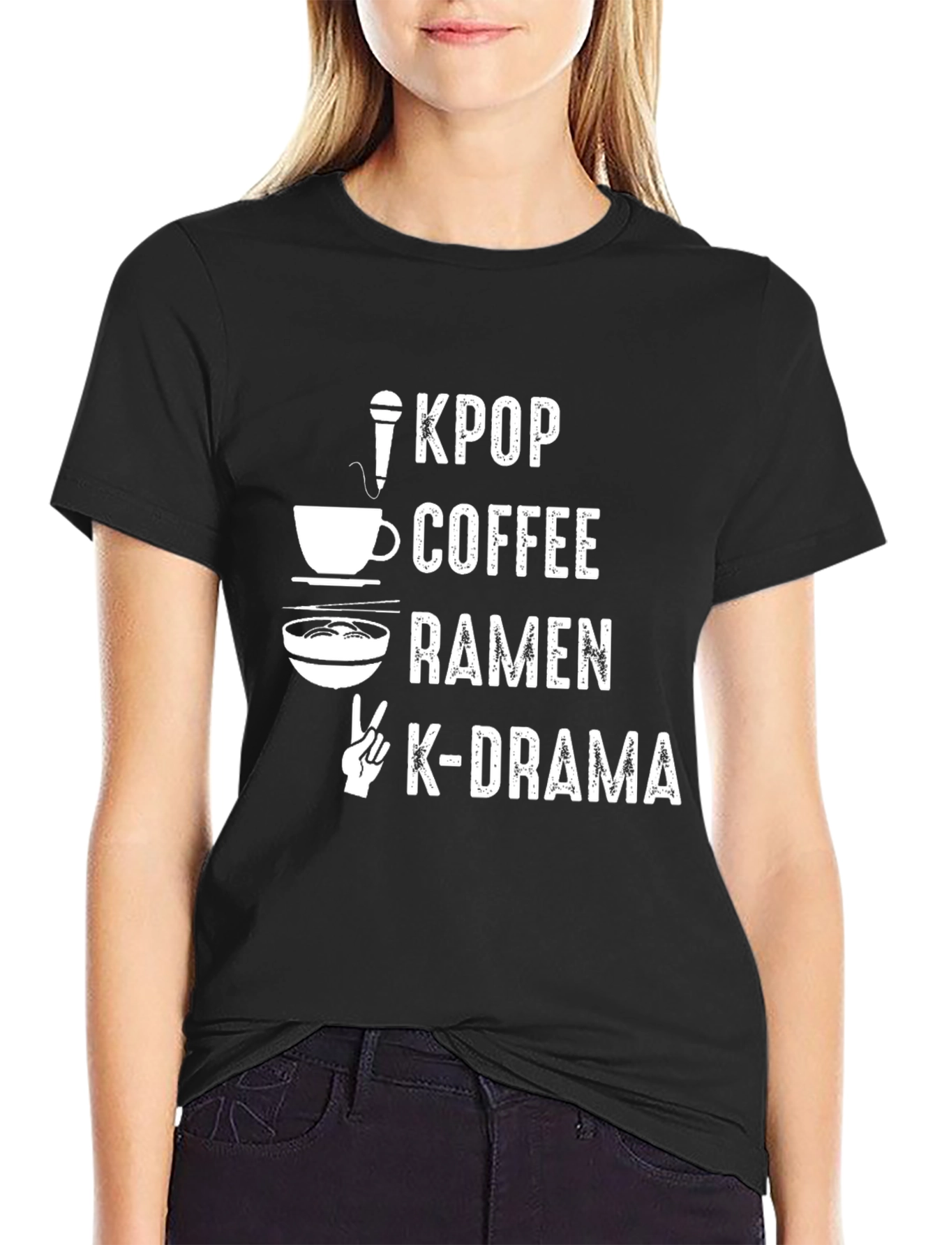 KPOP Coffee Ramen K-Drama T-Shirt