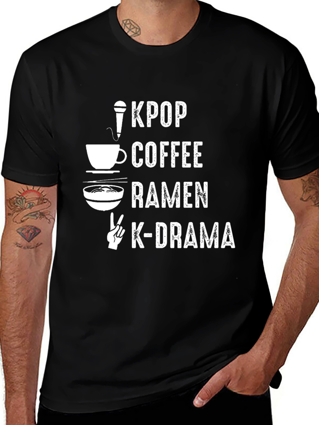KPOP Coffee Ramen K-Drama T-Shirt