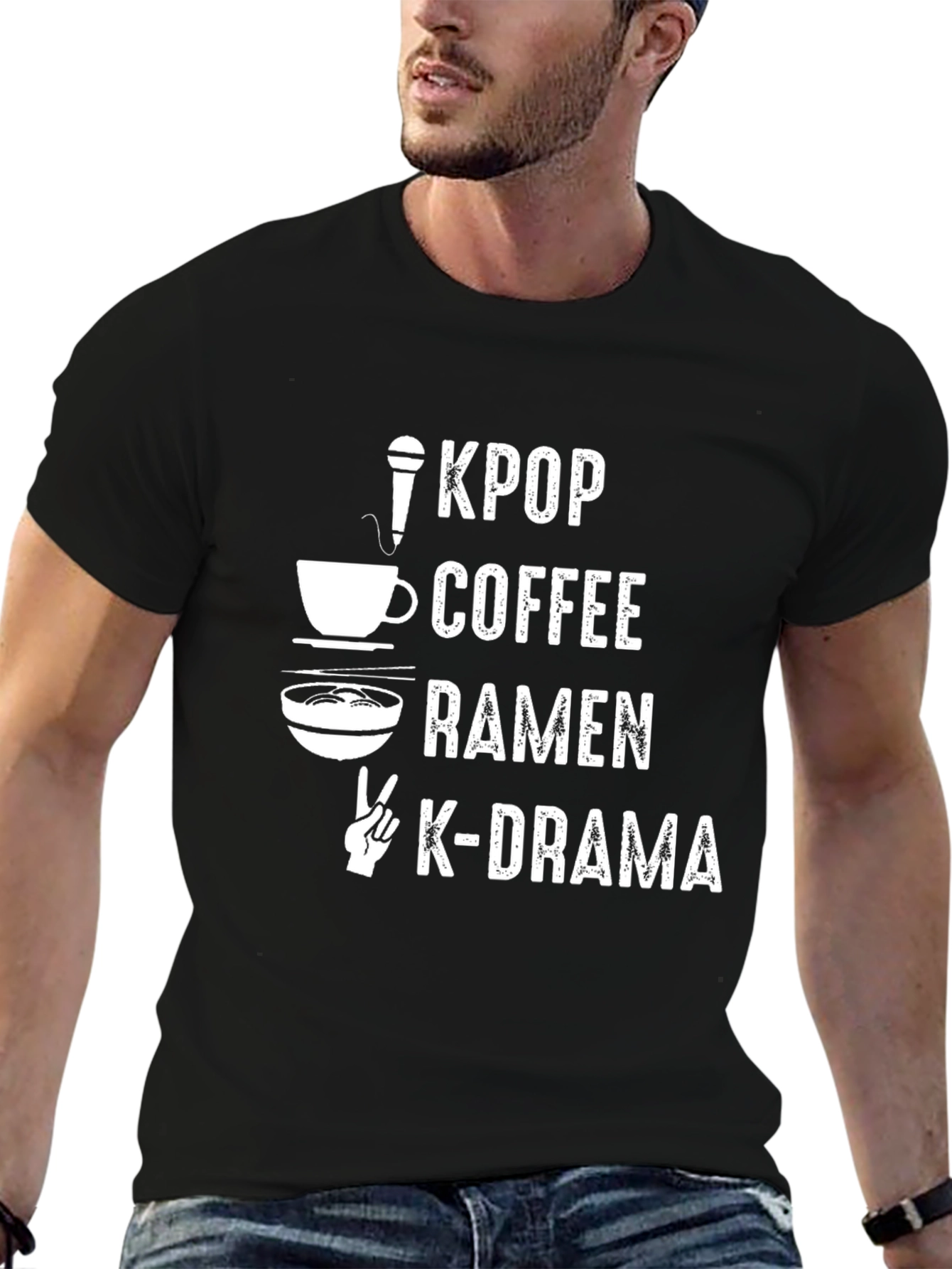 KPOP Coffee Ramen K-Drama T-Shirt