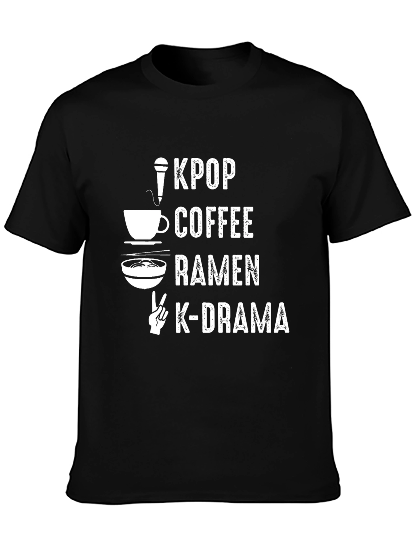 KPOP Coffee Ramen K-Drama T-Shirt