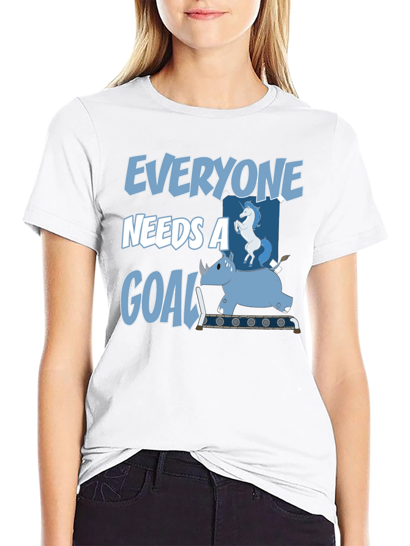 Everyone Needs a Goal T-Shirt Funny Graphic Tee